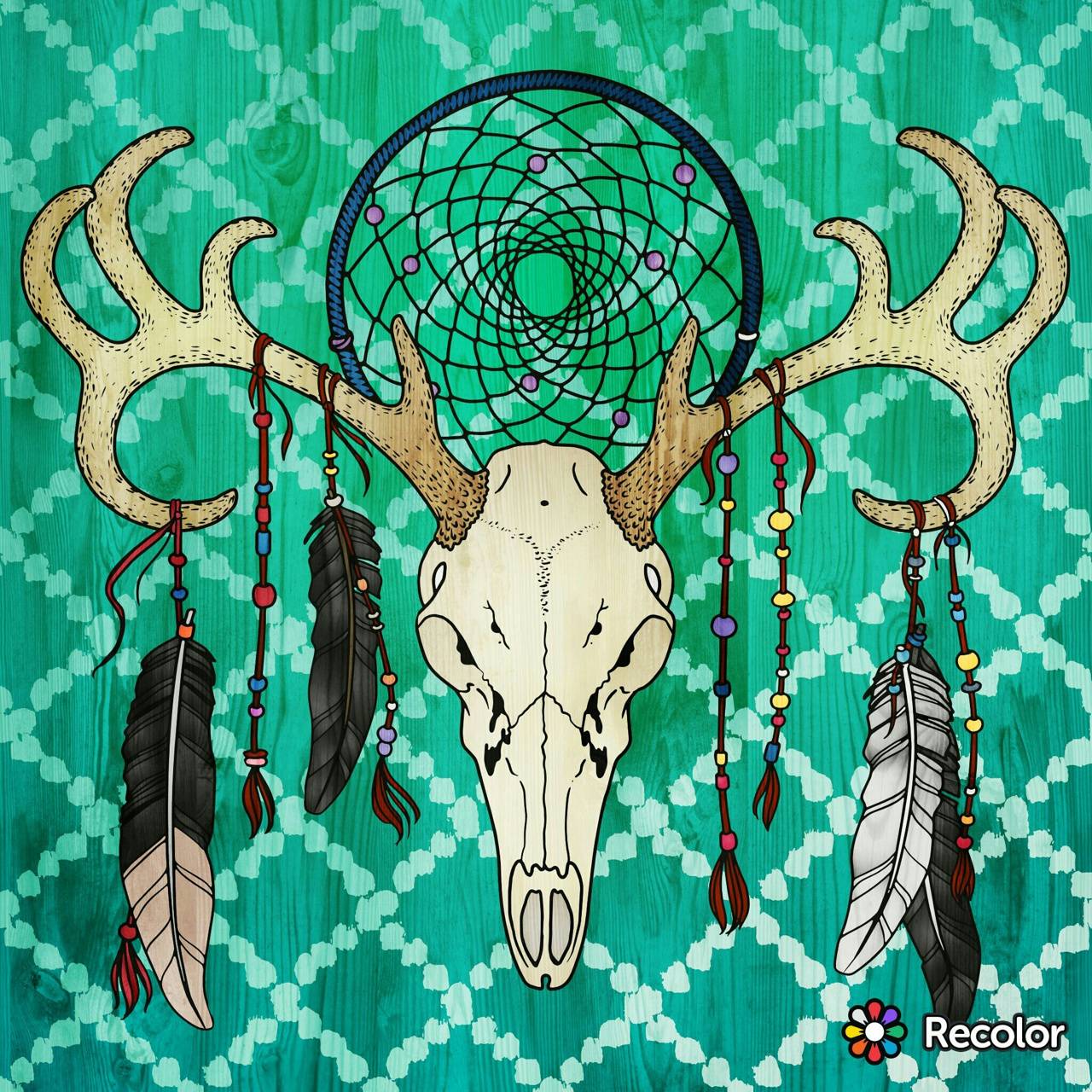 Red Deer Skull Wallpapers