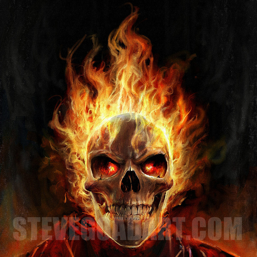 Red Flame Skull Wallpapers