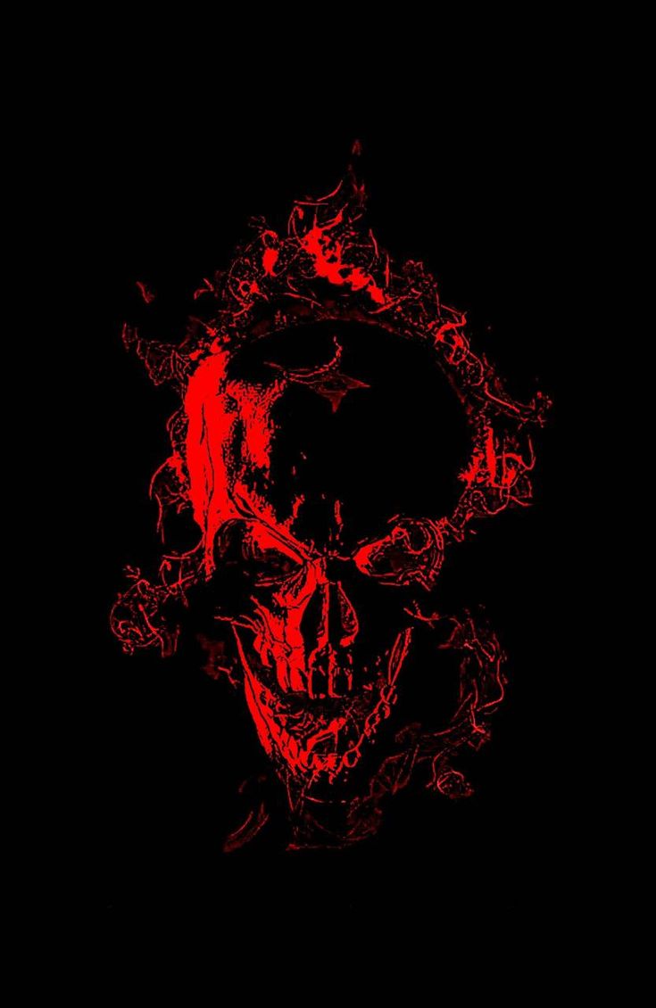 Red Flame Skull Wallpapers