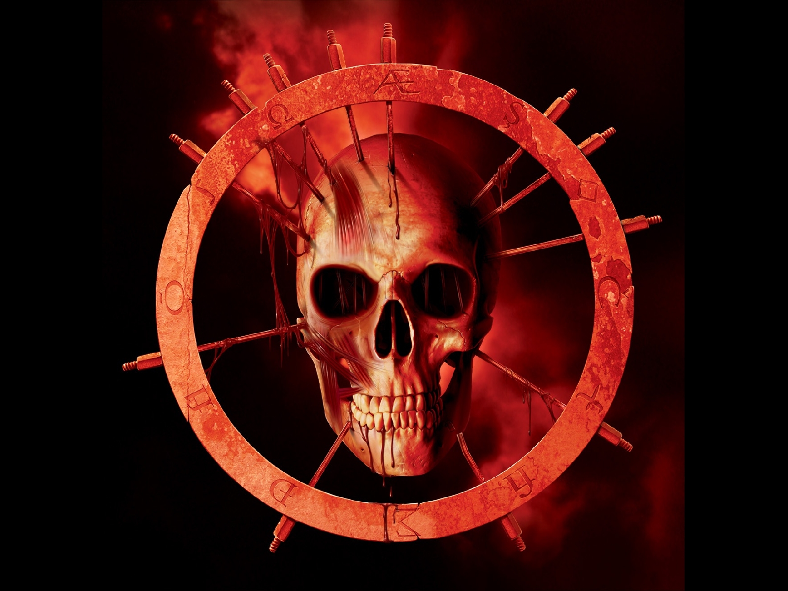 Red Flame Skull Wallpapers