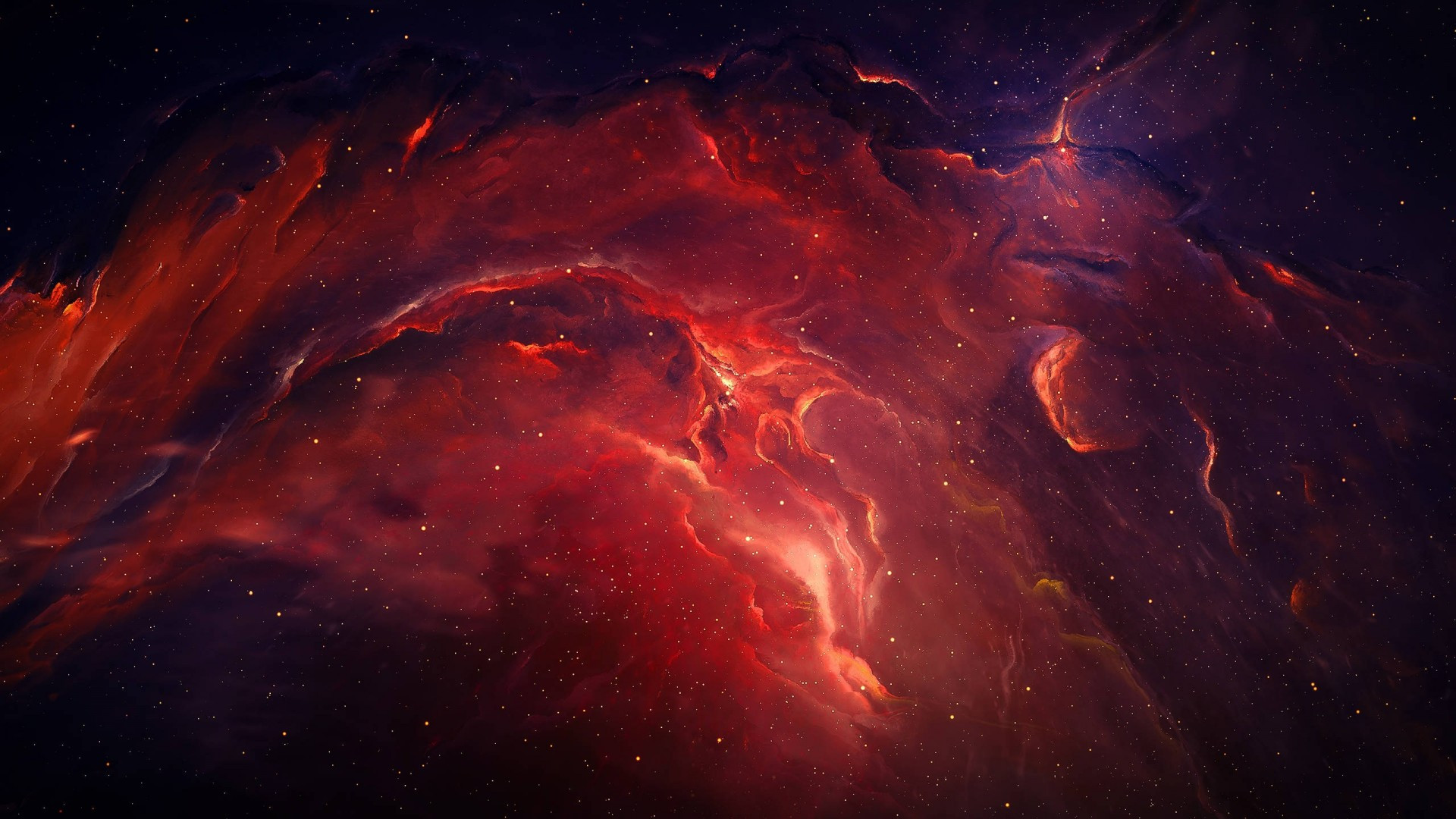 Red Galaxy Wallpapers