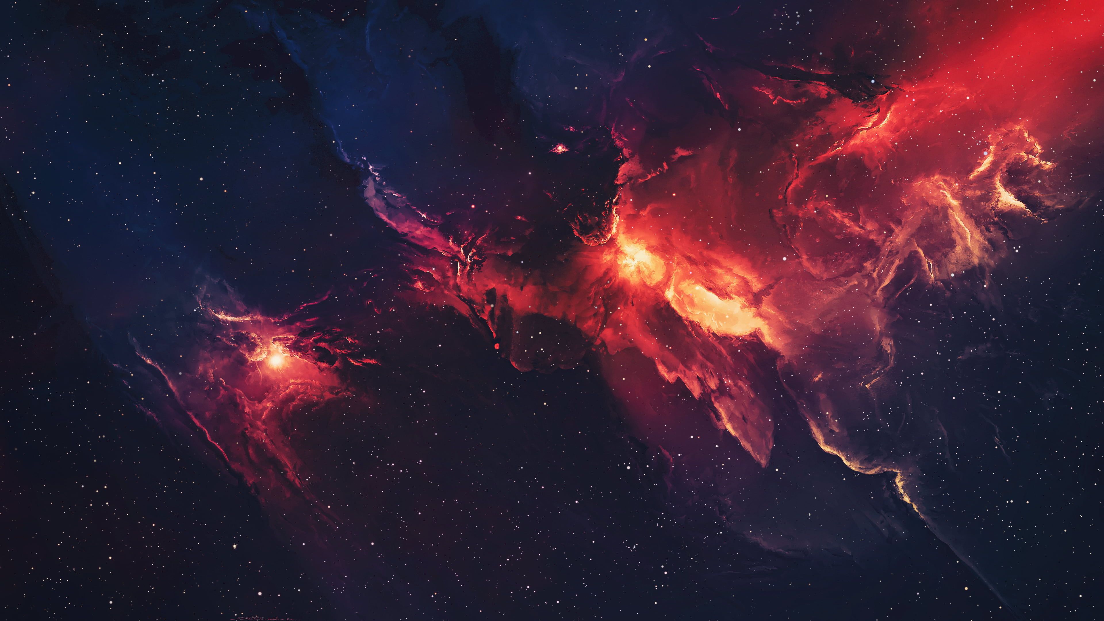 Red Galaxy 4K Ultra Hd Wallpapers