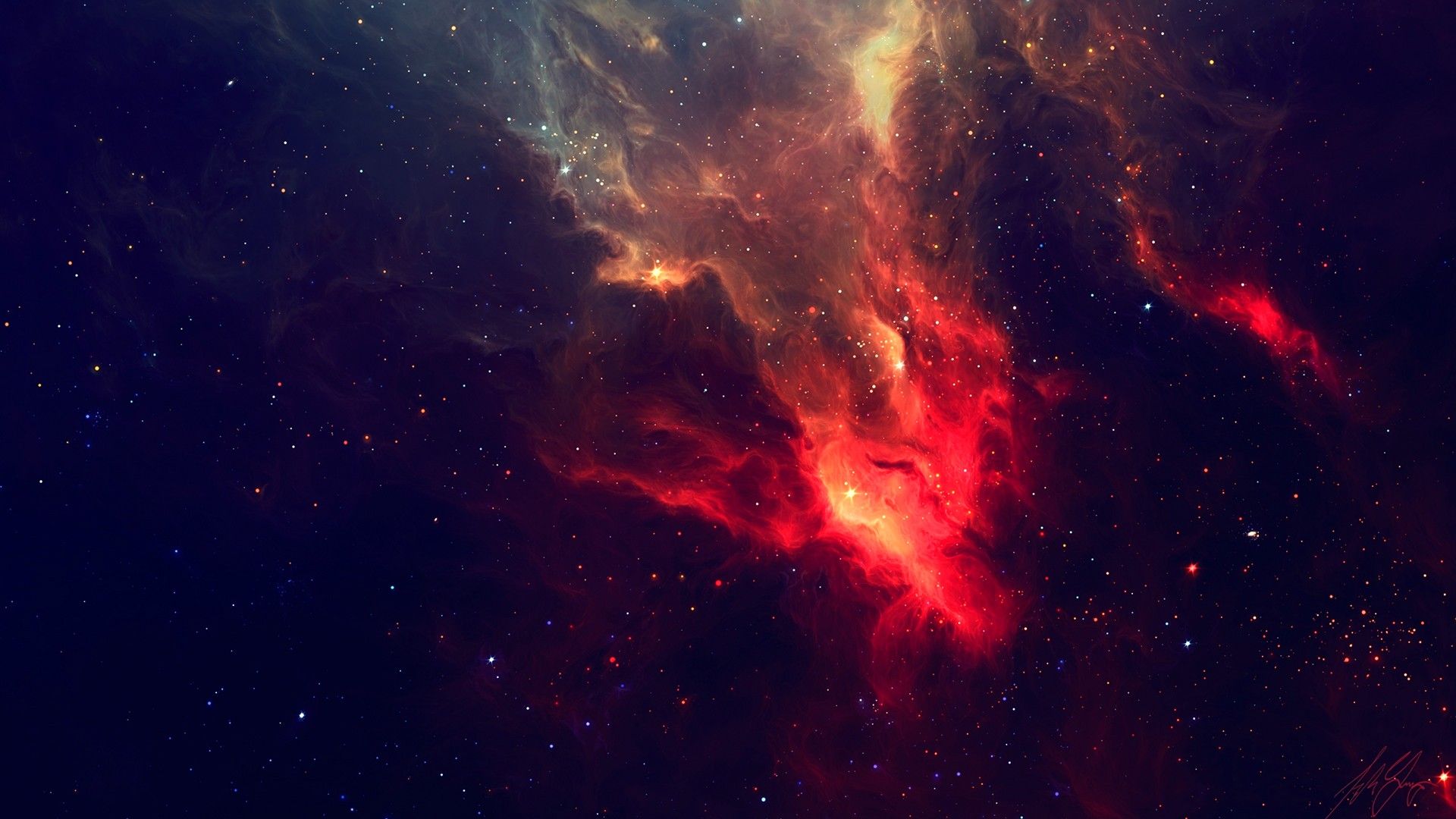 Red Galaxy Hd Wallpapers