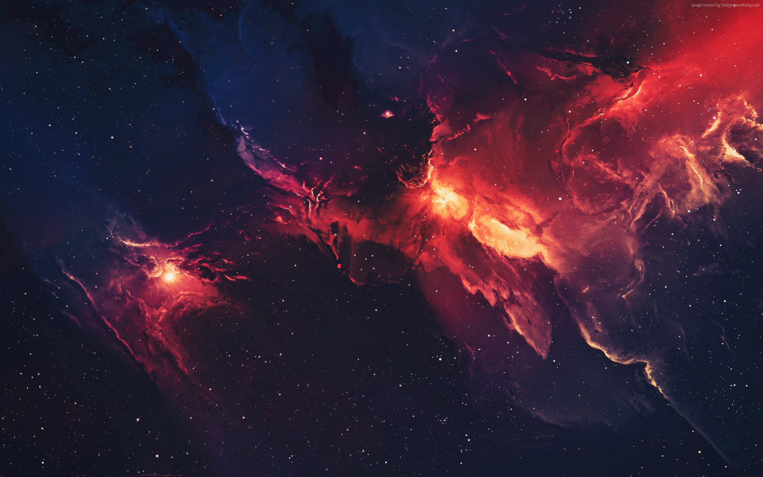 Red Galaxy Phone Wallpapers