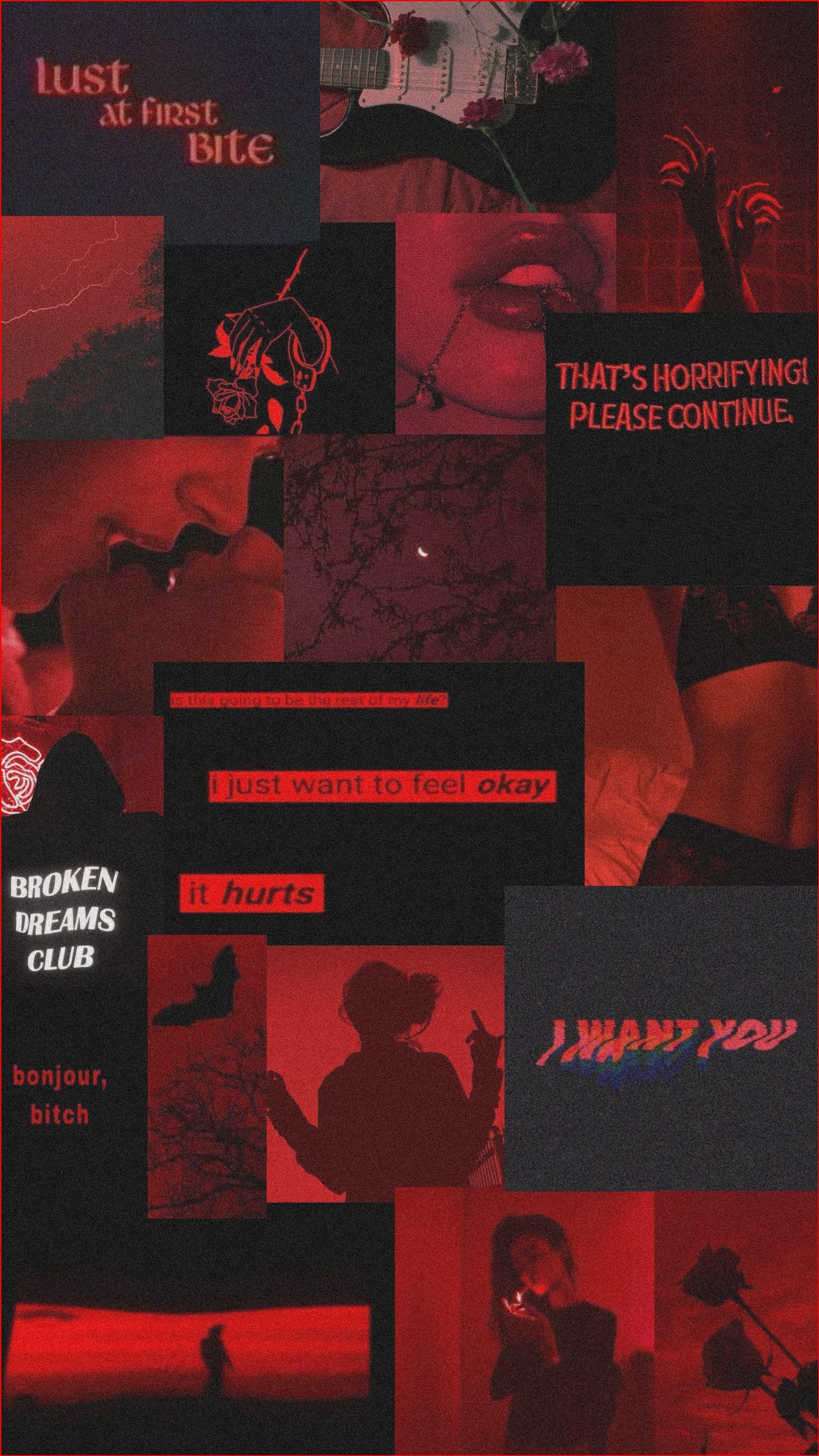 Red Grunge Aesthetic Wallpapers