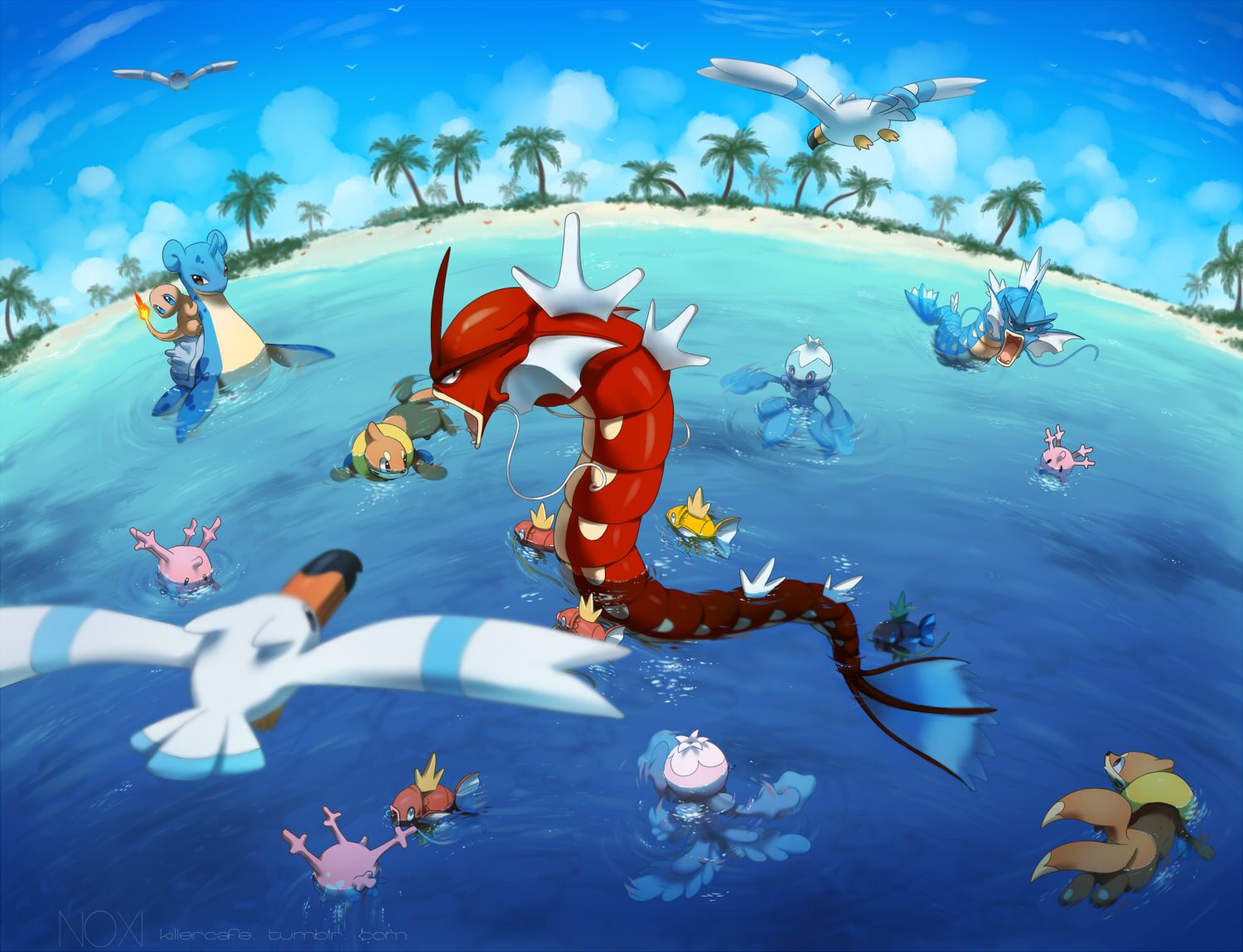 Red Gyarados Wallpapers