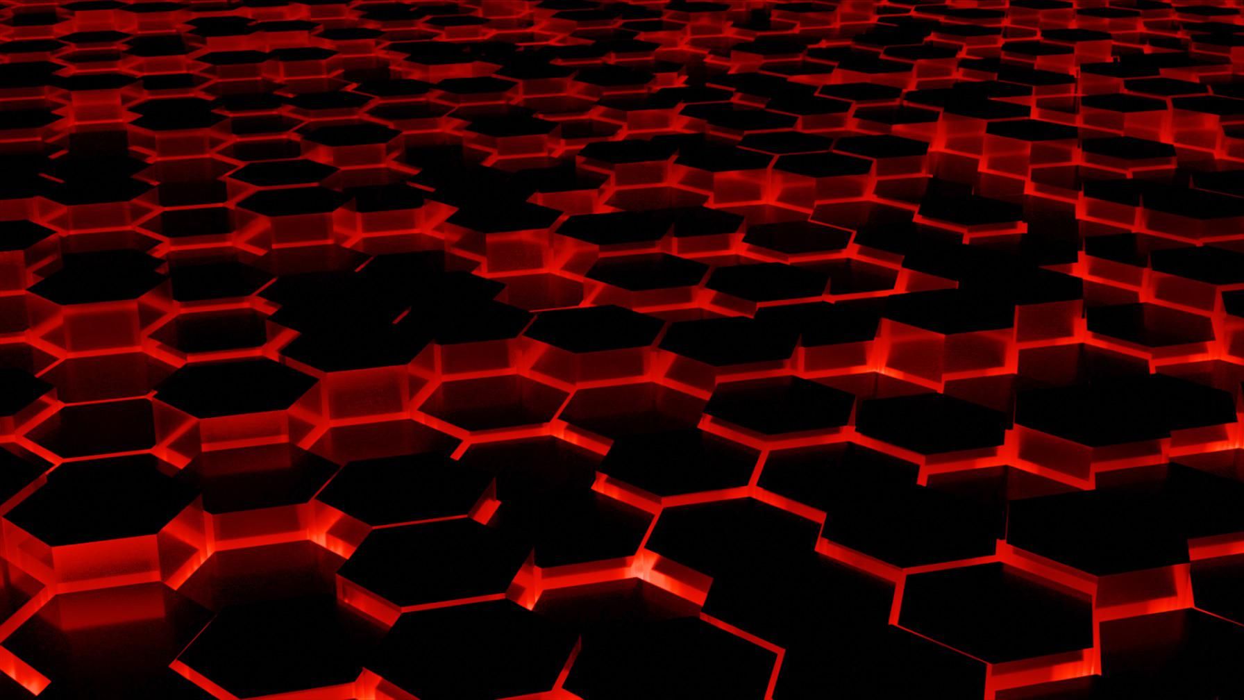 Red Hexagon Wallpapers