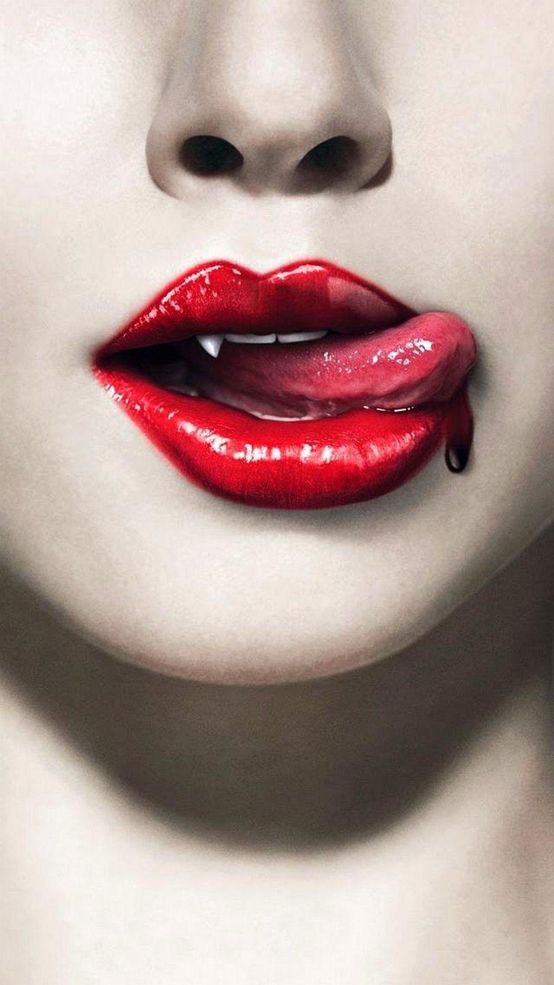 Red Lip Girl Wallpapers