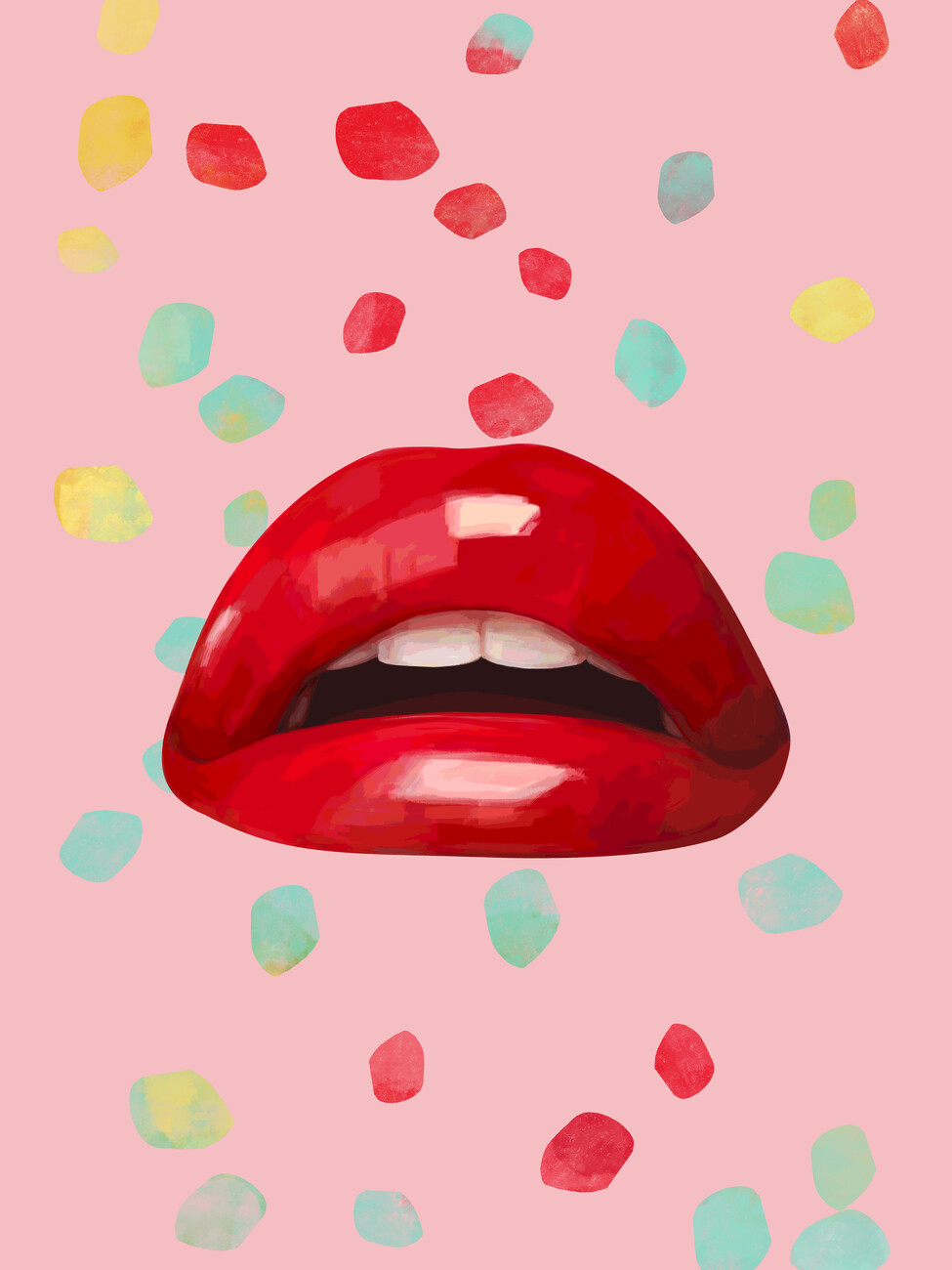 Red Lips Iphone Wallpapers