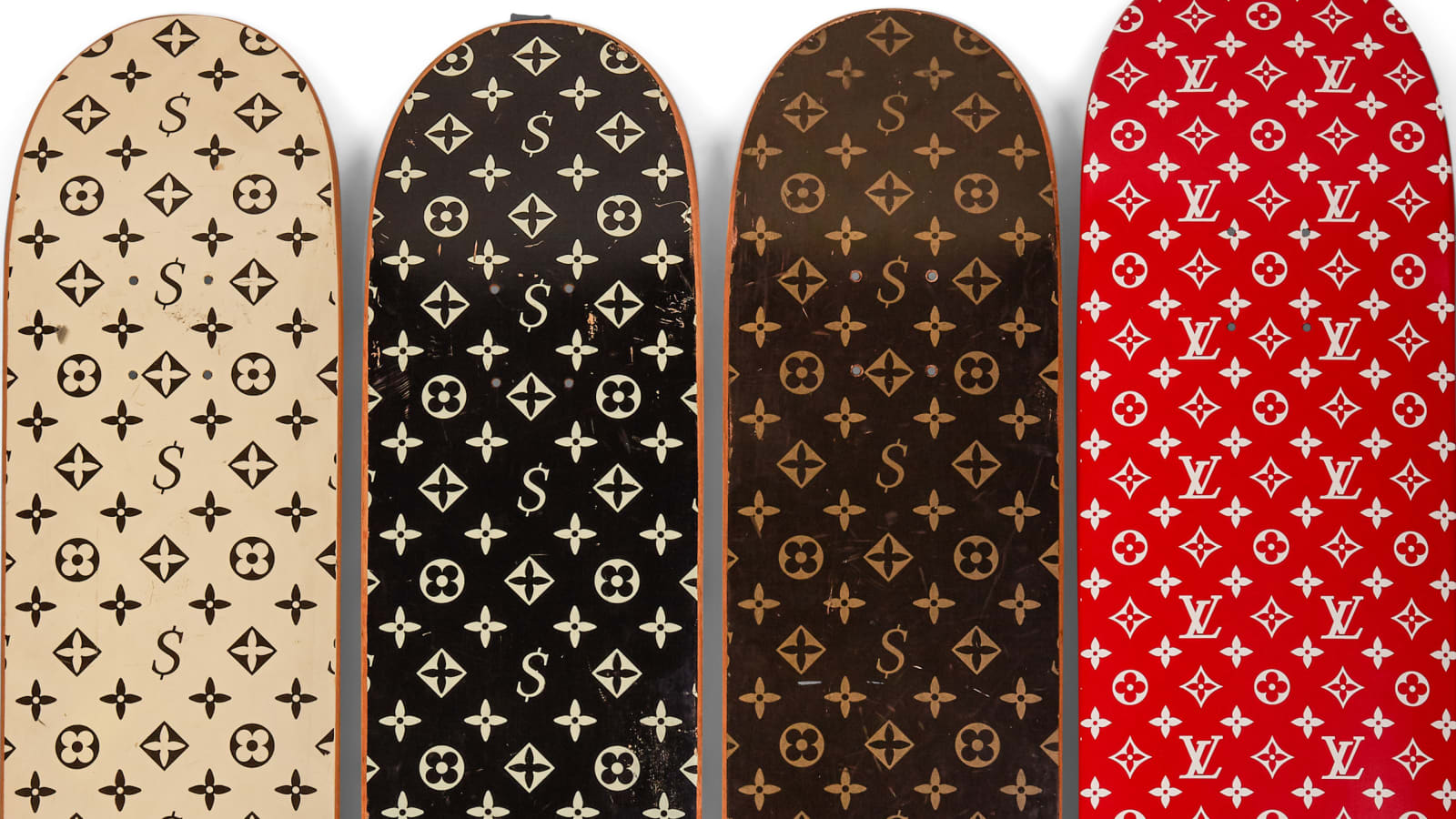 Red Louis Vuitton Supreme Wallpapers