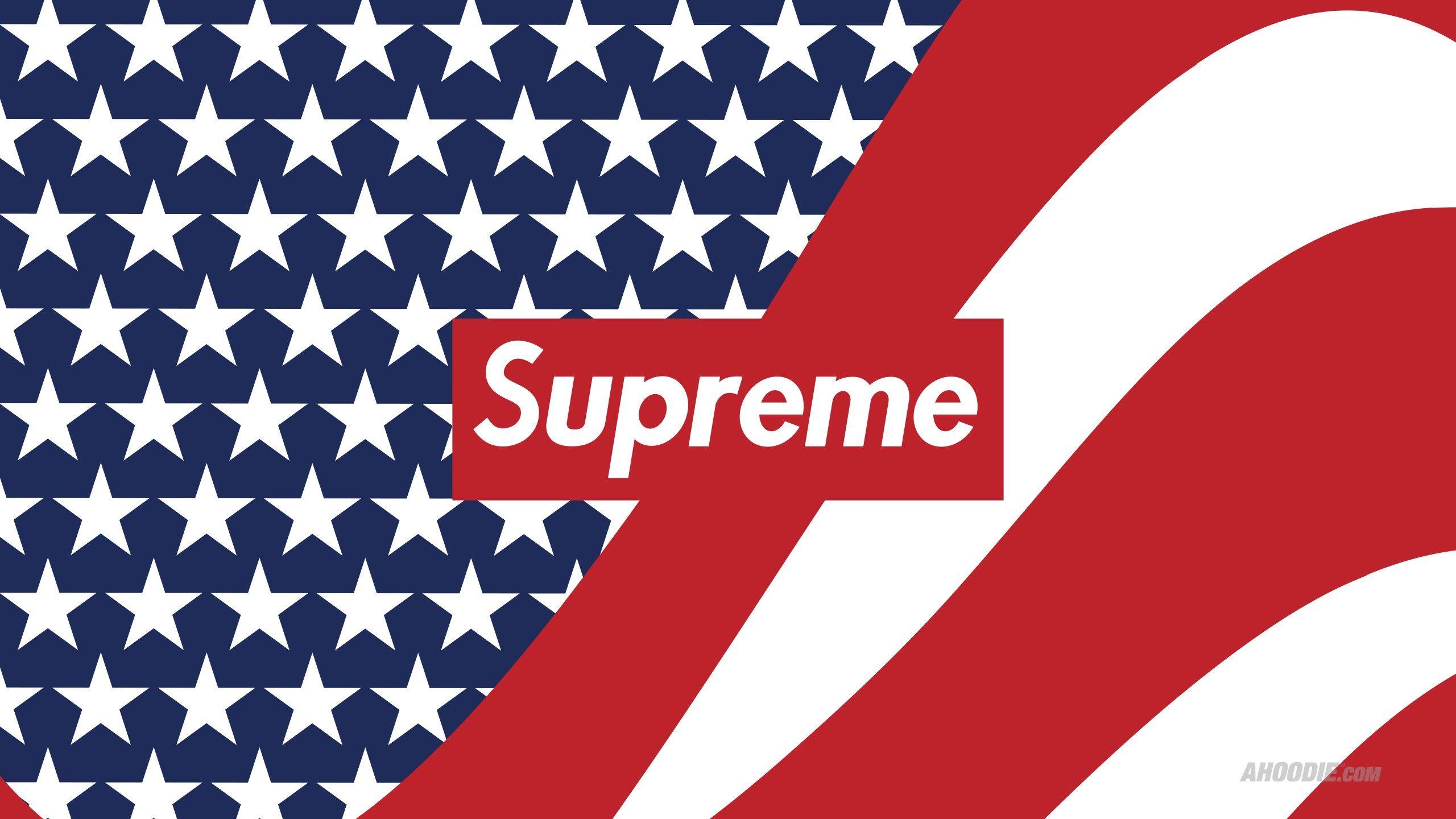 Red Louis Vuitton Supreme Wallpapers