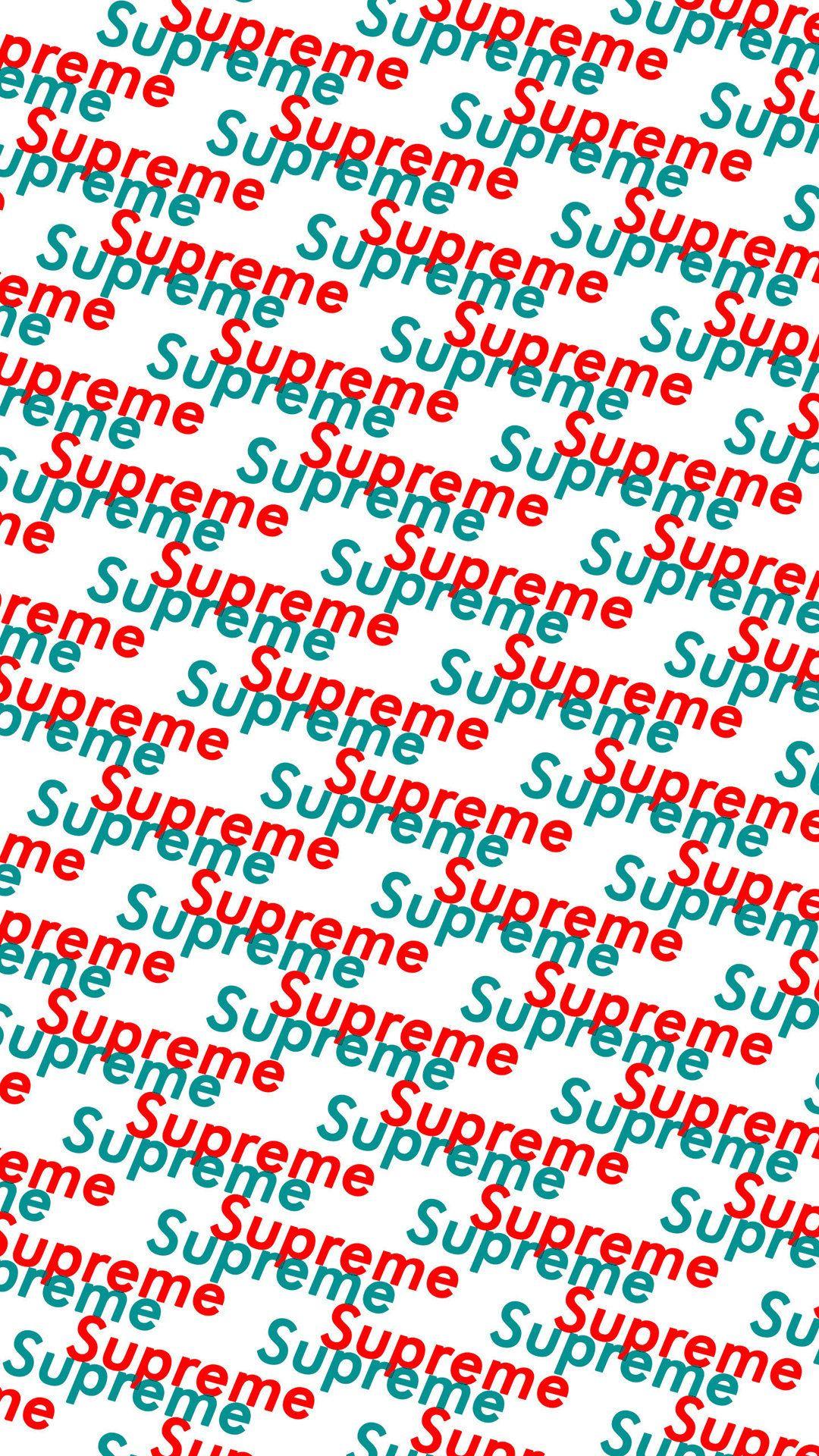 Red Louis Vuitton Supreme Wallpapers