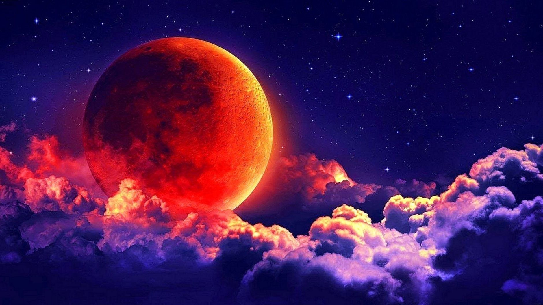 Red Moon Wolf Wallpapers