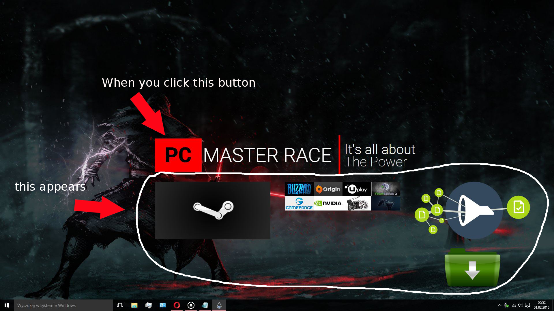 Red Pc Gaming Master Race Wallpapers