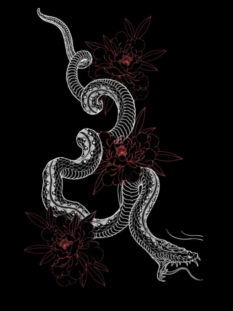 Red Snake Aesthetics Wallpapers