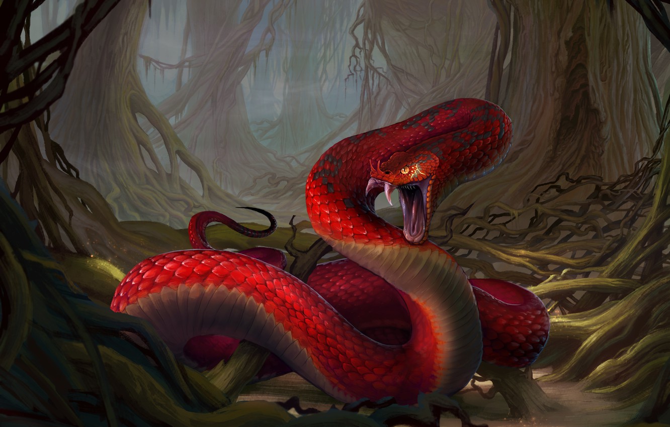 Red Snakes Wallpapers