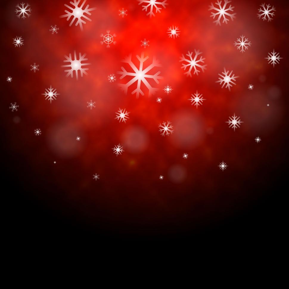 Red Snowflake Wallpapers