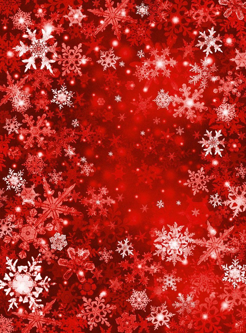 Red Snowflake Wallpapers