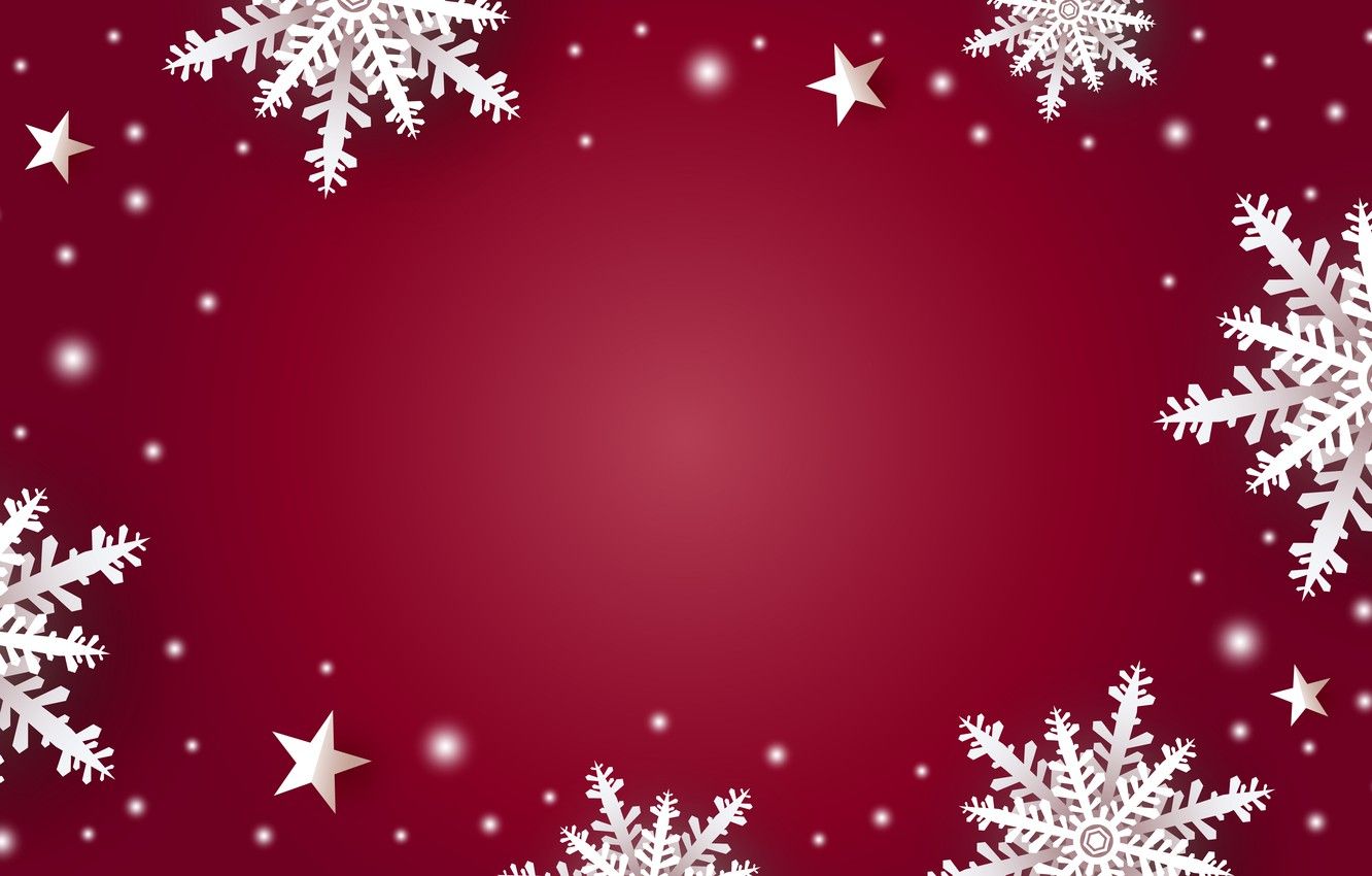 Red Snowflake Wallpapers