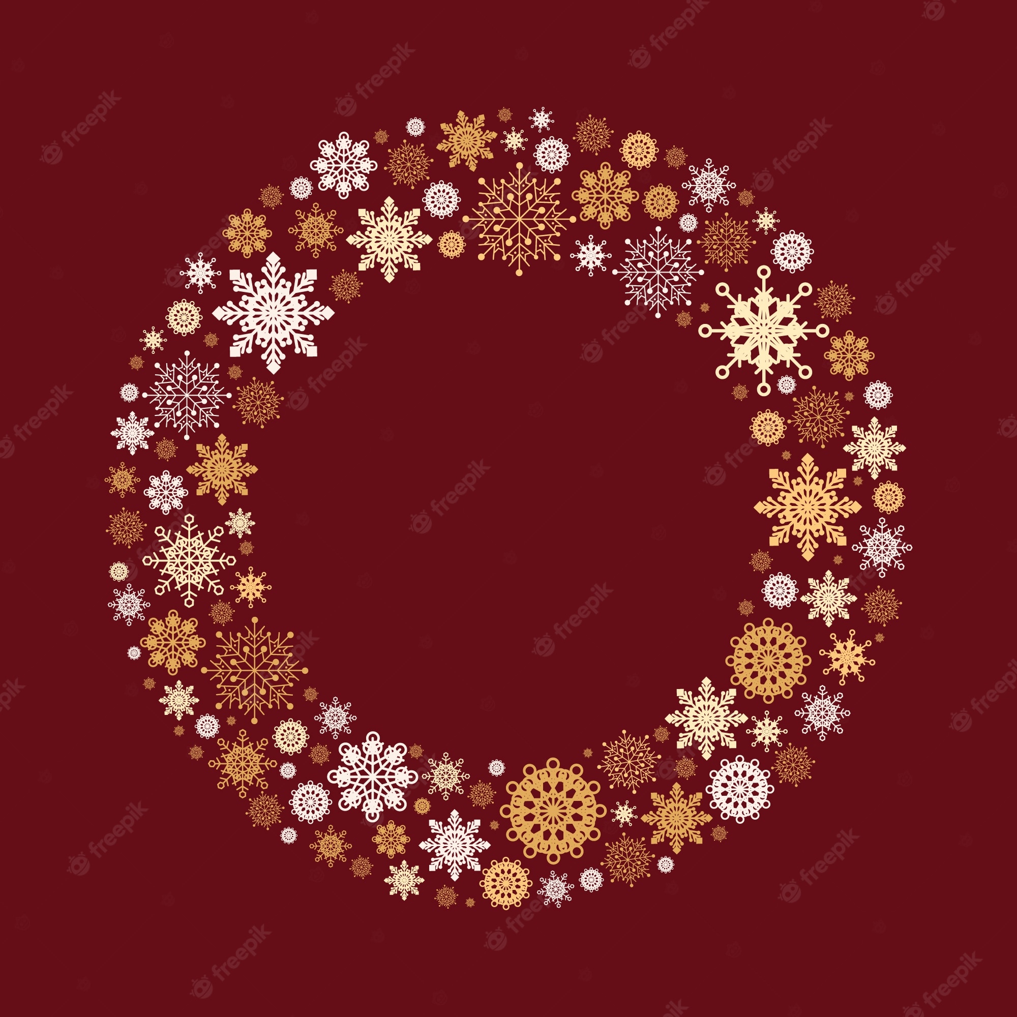 Red Snowflake Wallpapers