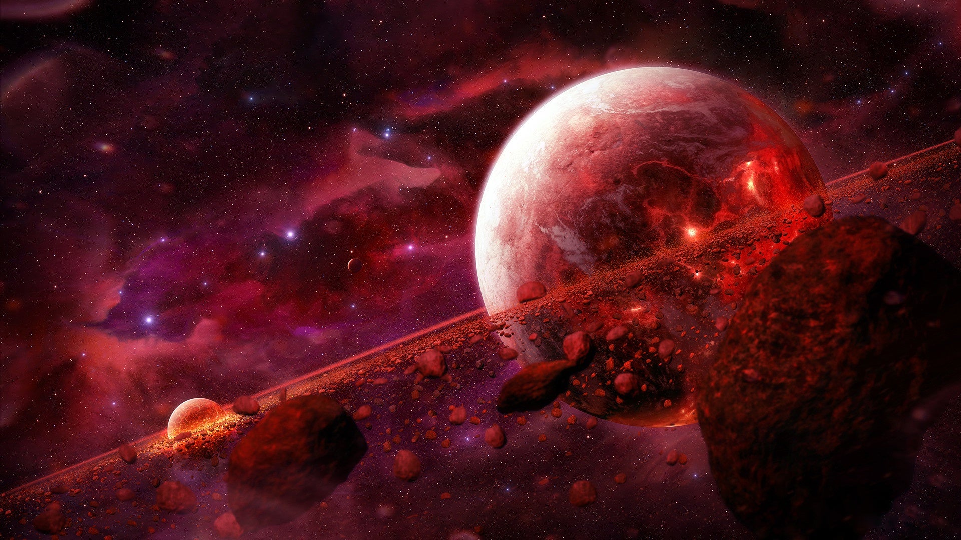 Red Space Wallpapers