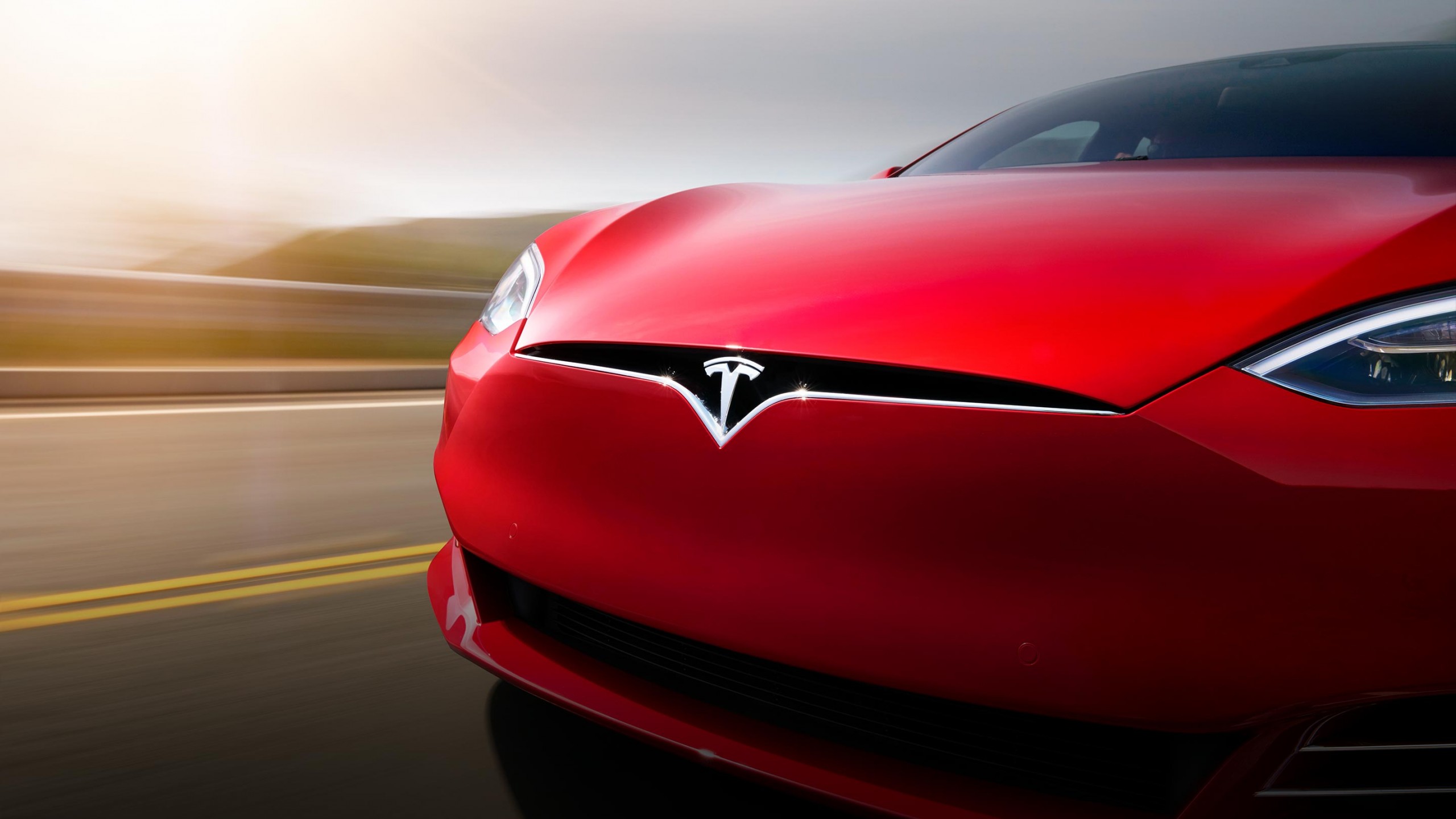 Red Tesla Model X Wallpapers