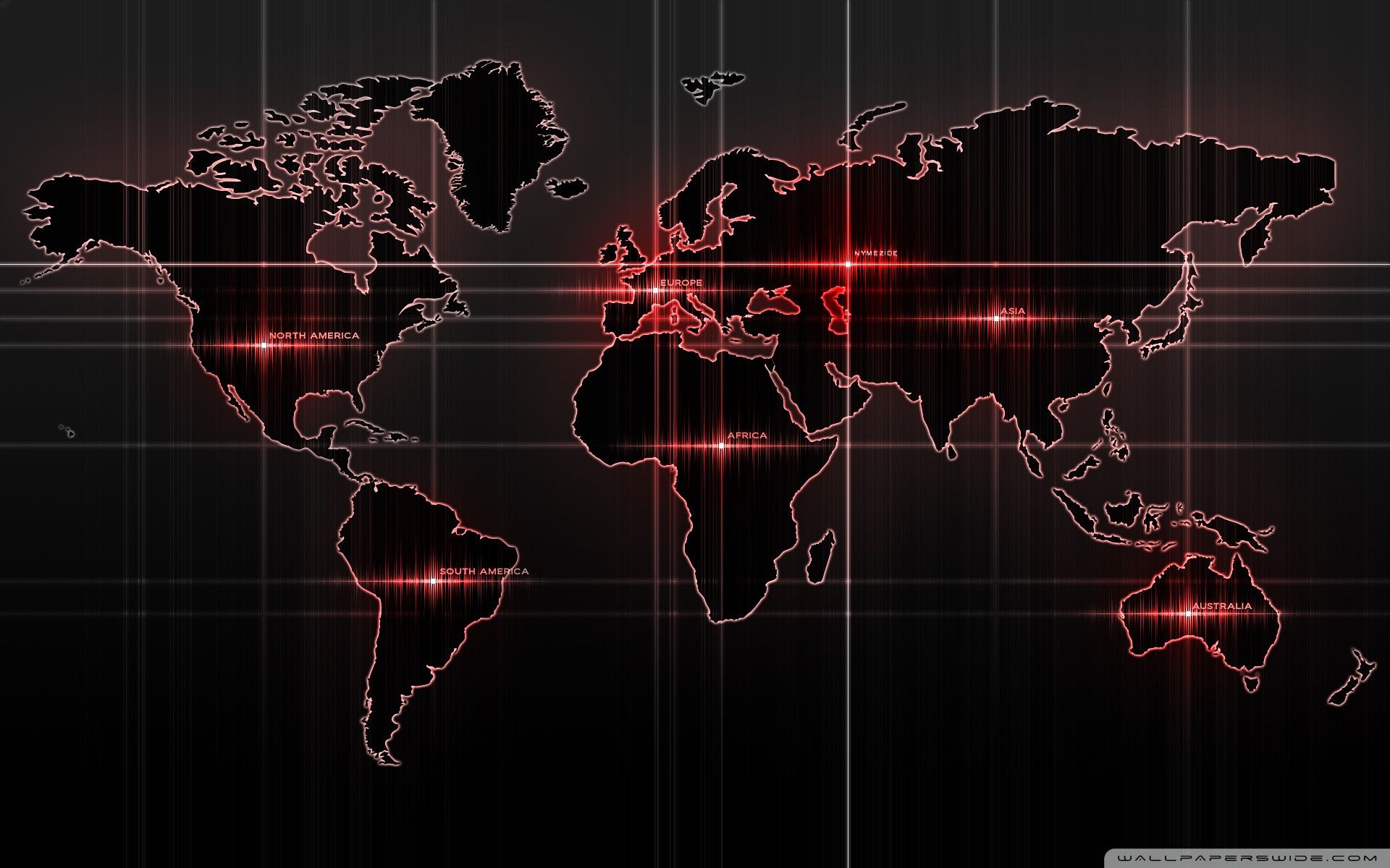 Red World Map Wallpapers