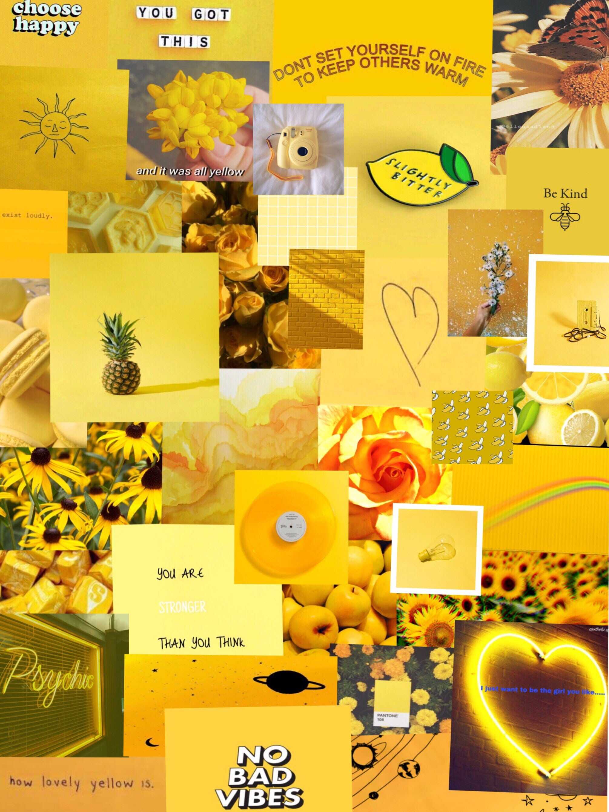 Yellow Aesthetic Laptop Wallpapers