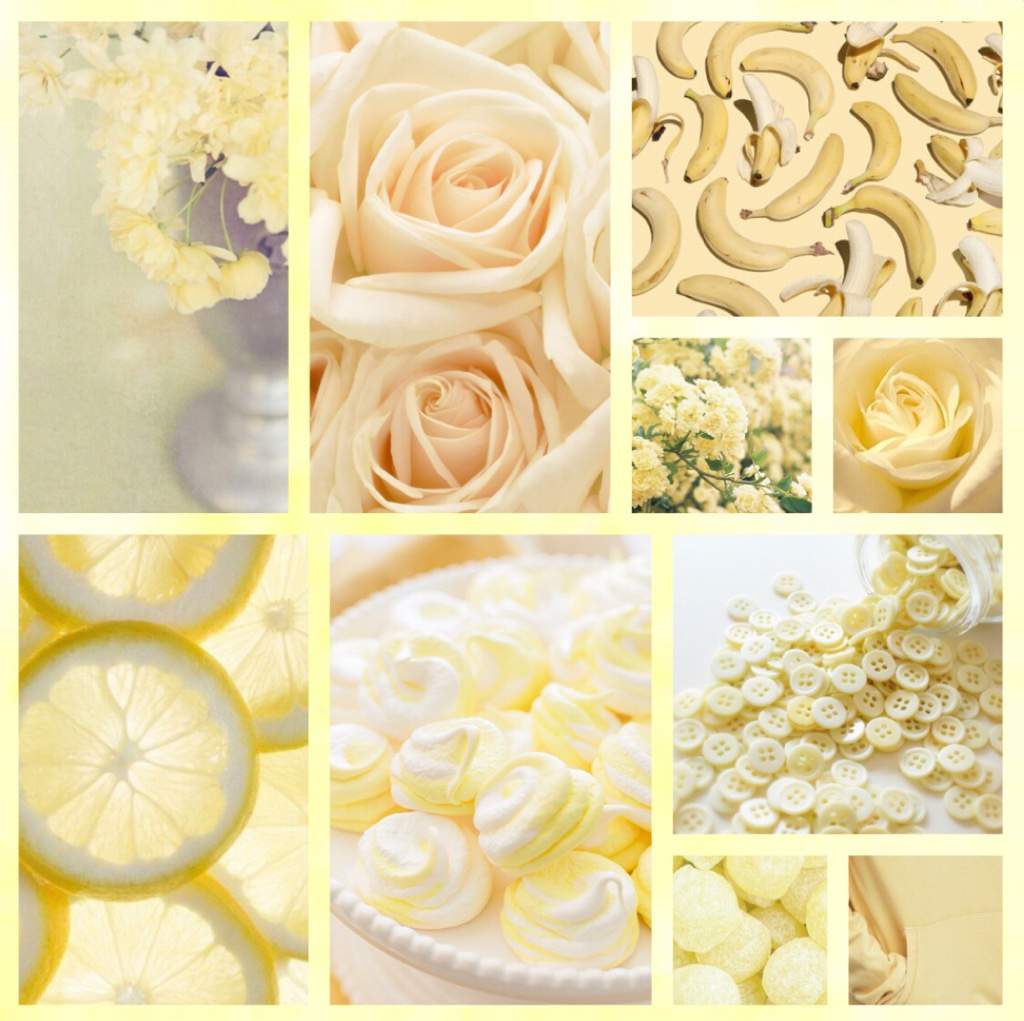 Yellow Aesthetic Photo Collage Wallpapers