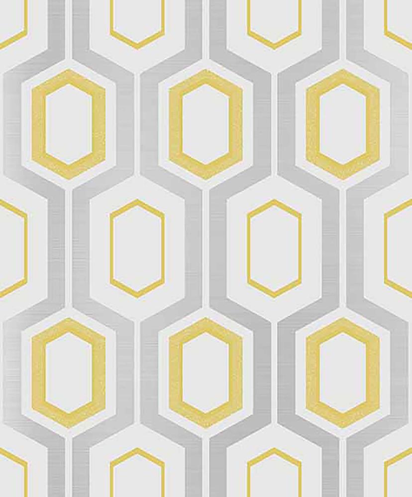 Yellow And White Geometric Wallpapers