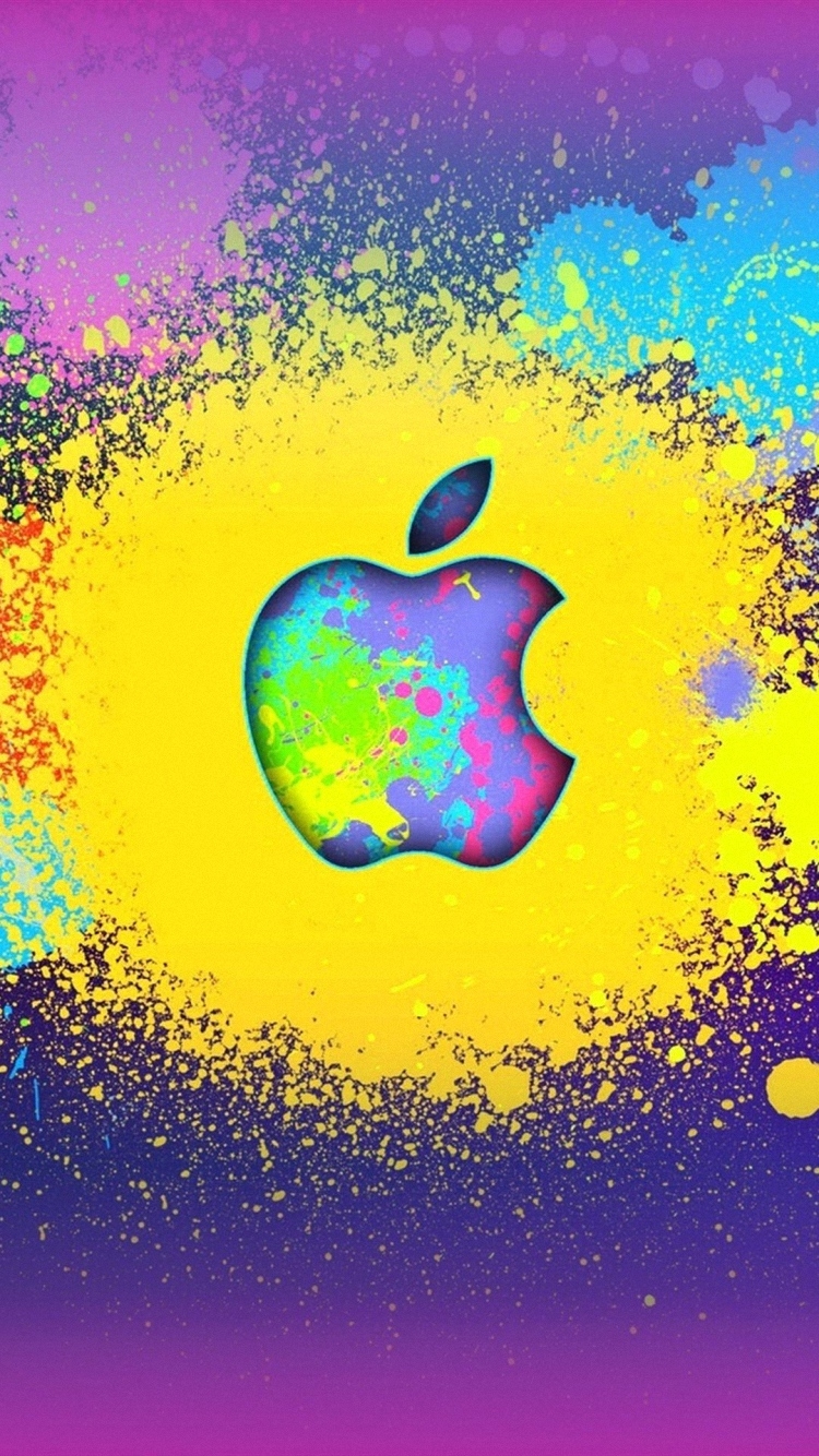 Yellow Apple Iphone Wallpapers