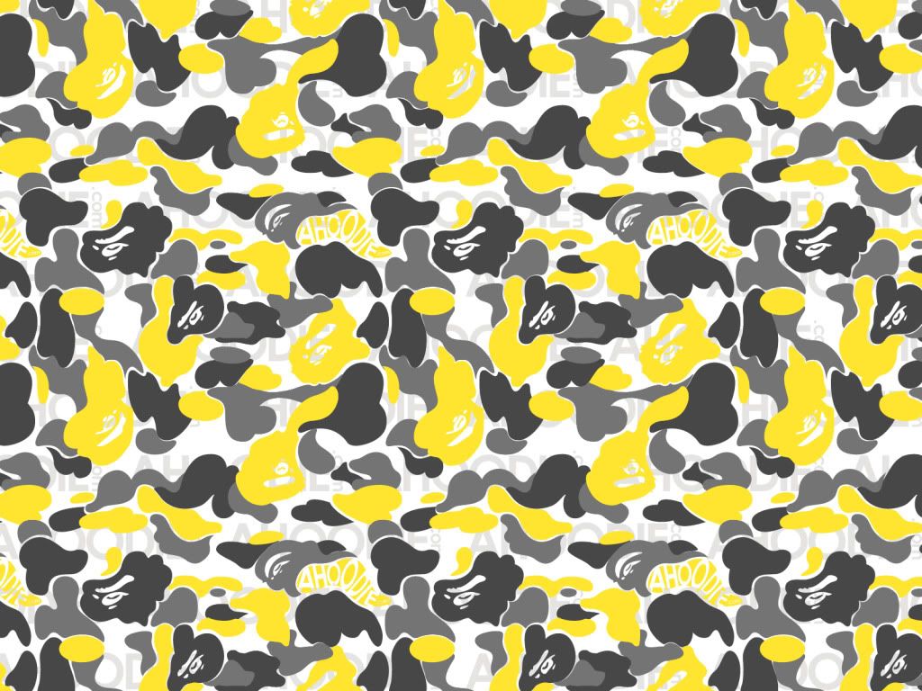 Yellow Bape Camo Wallpapers