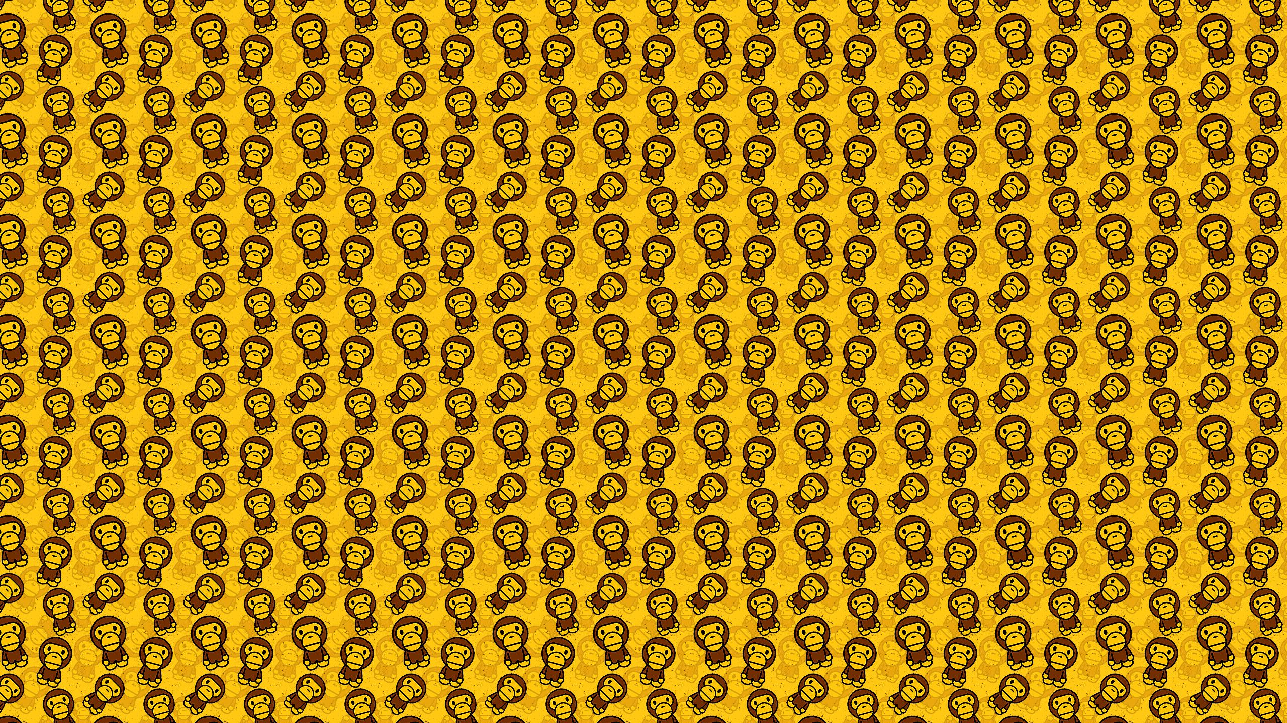 Yellow Bape Camo Wallpapers