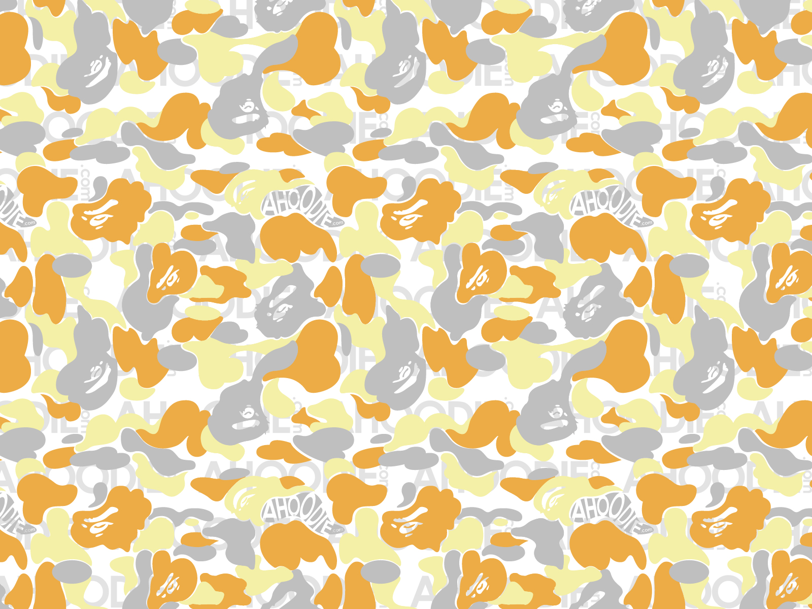 Yellow Bape Camo Wallpapers