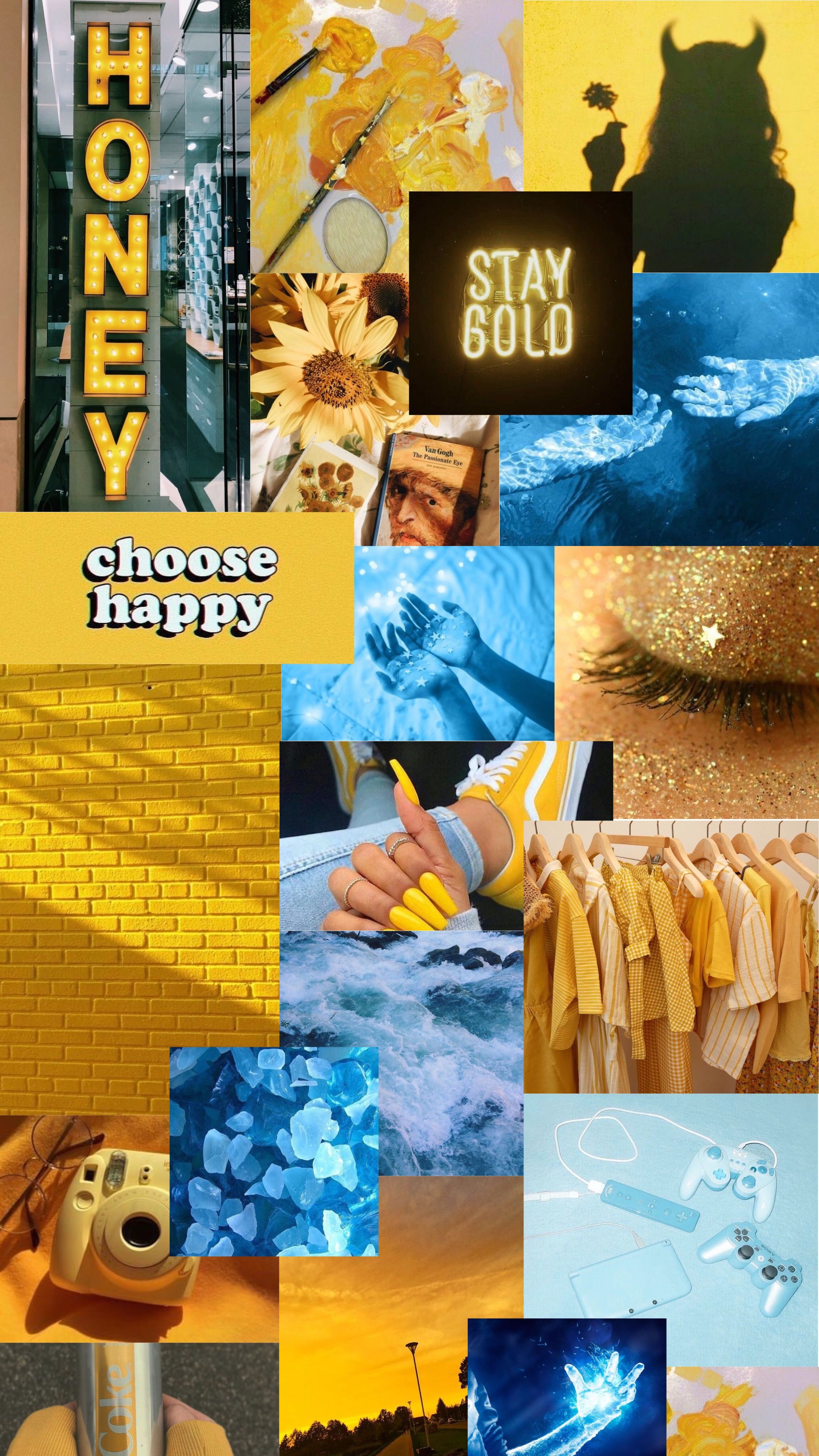 Yellow Blue Aesthetic Wallpapers