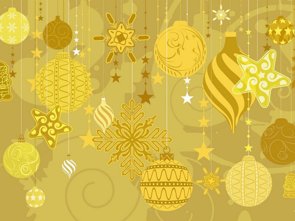 Yellow Christmas Wallpapers