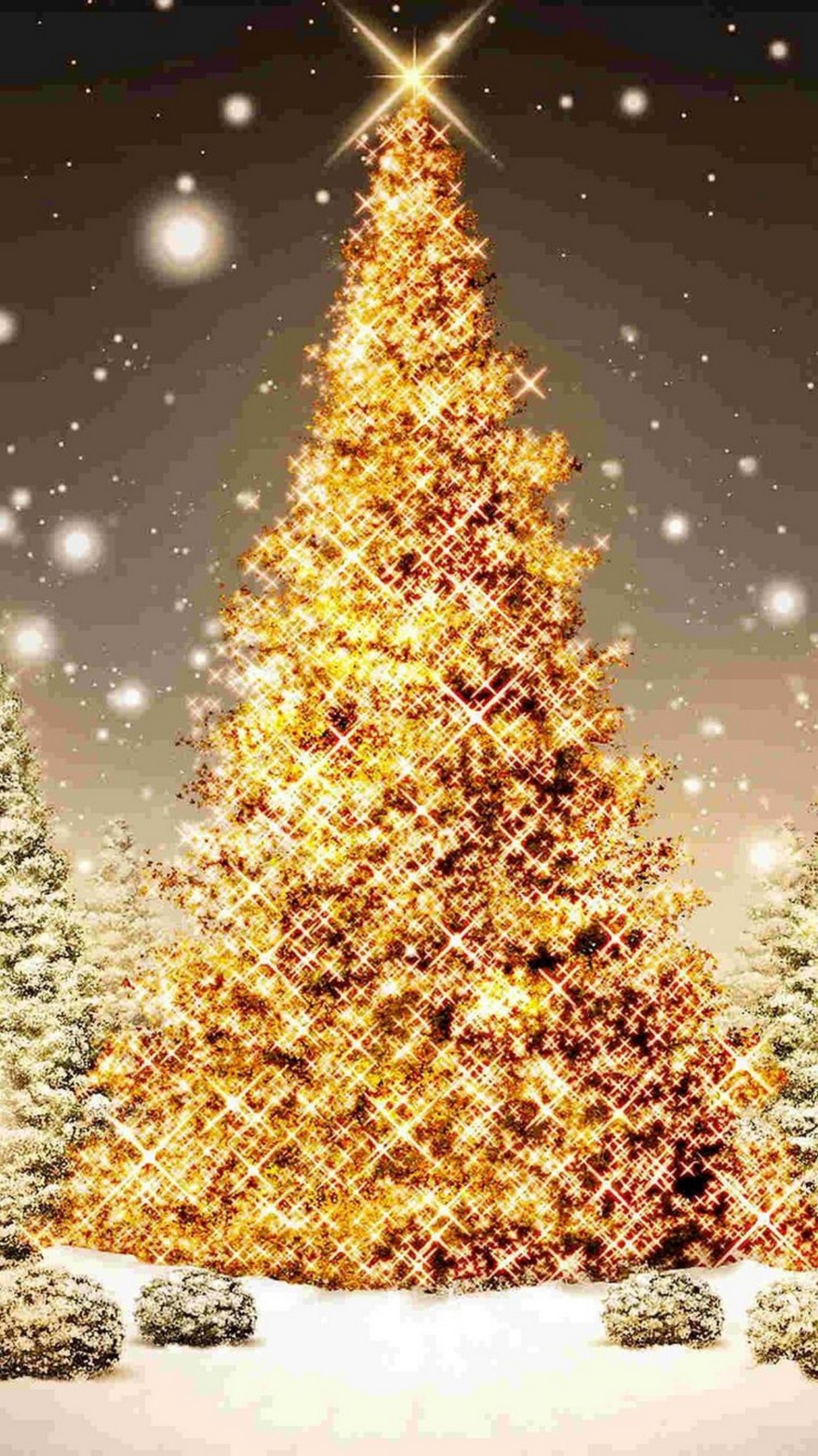 Yellow Christmas Wallpapers