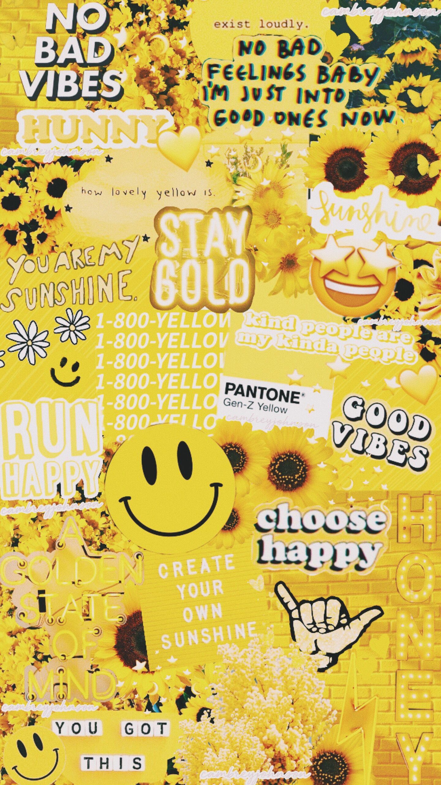 Yellow Cute Aesthetic Wallpapers