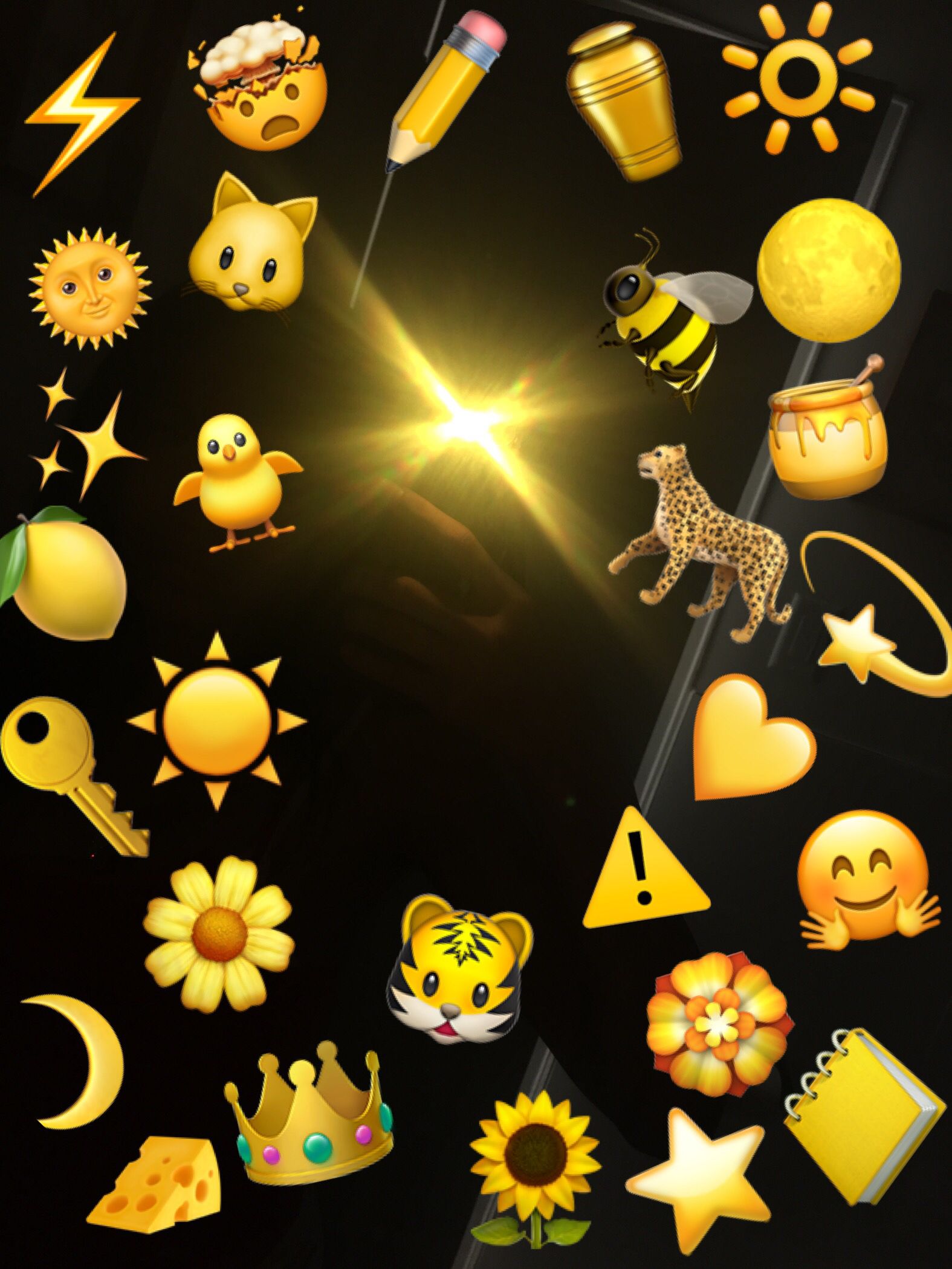 Yellow Emoji Aesthetic Wallpapers