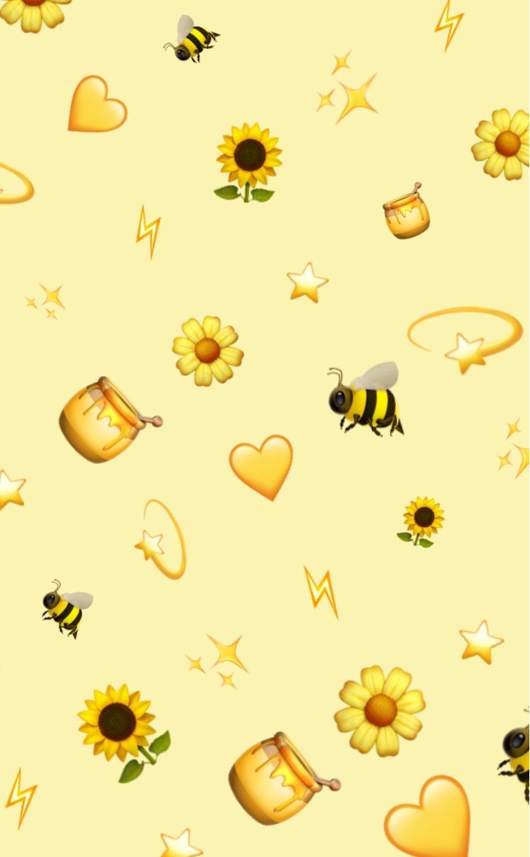 Yellow Emoji Aesthetic Wallpapers