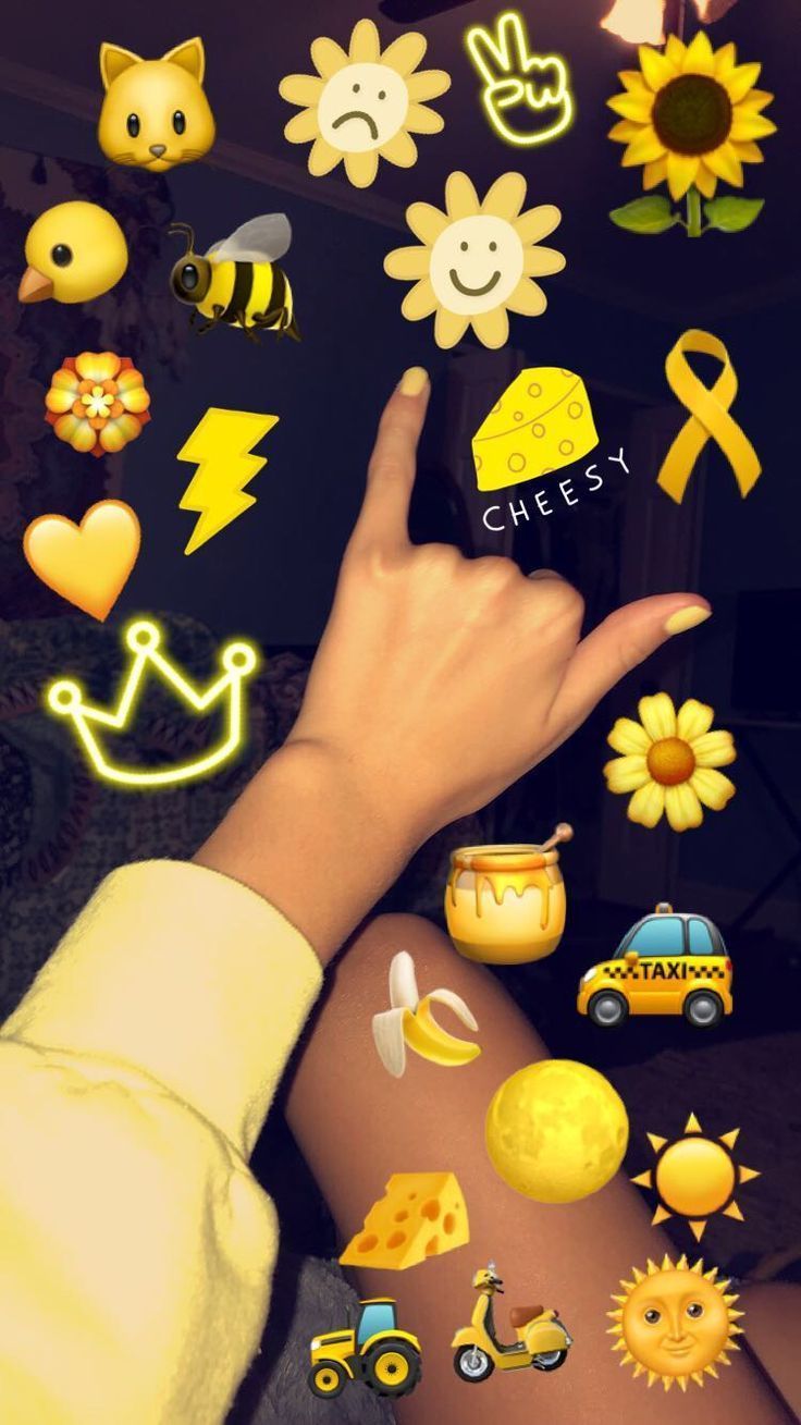 Yellow Emoji Aesthetic Wallpapers