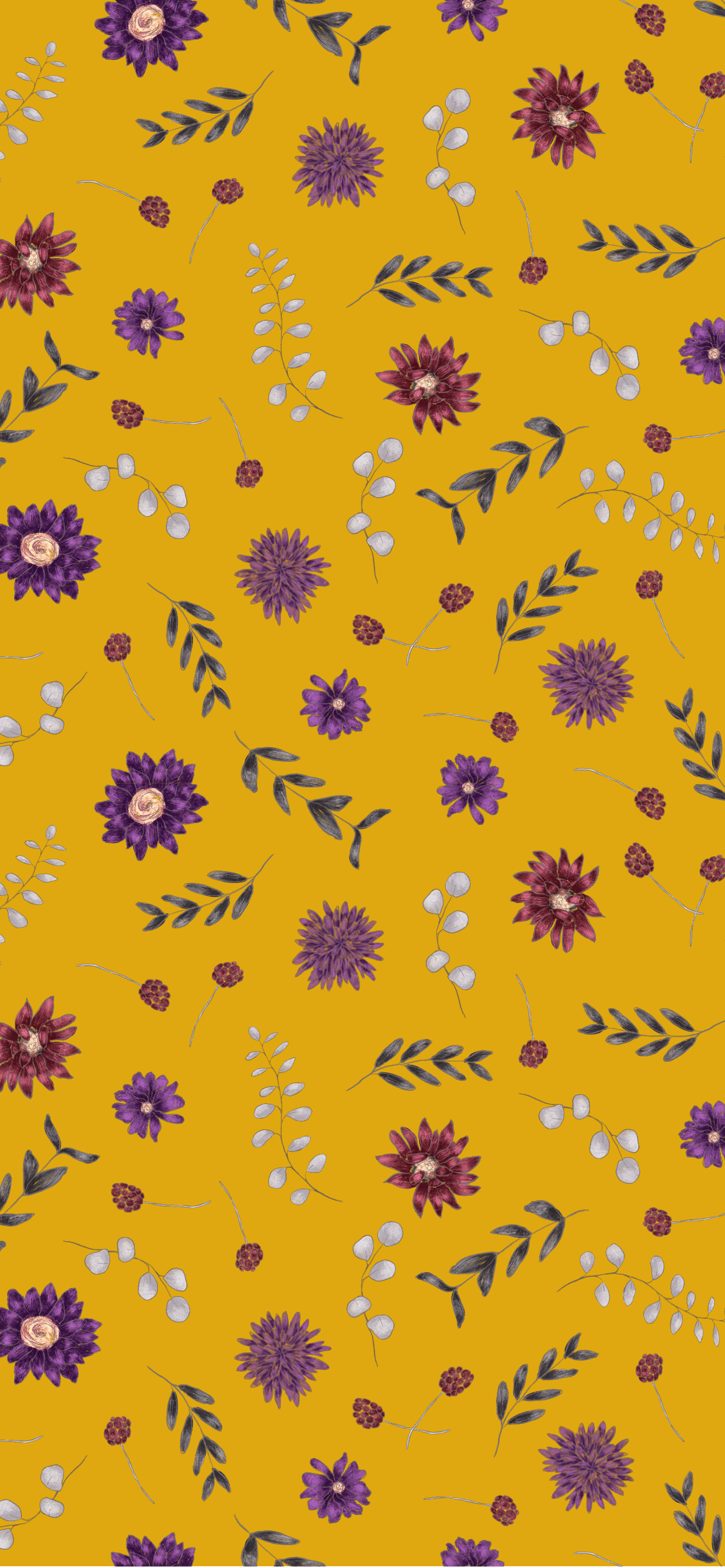 Yellow Floral Iphone Wallpapers