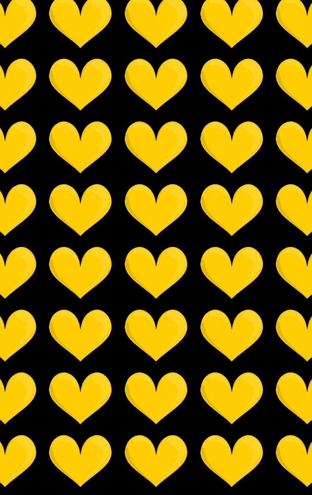 Yellow Heart Iphone Wallpapers