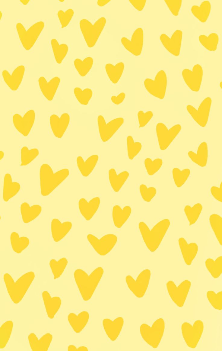 Yellow Hearts Wallpapers