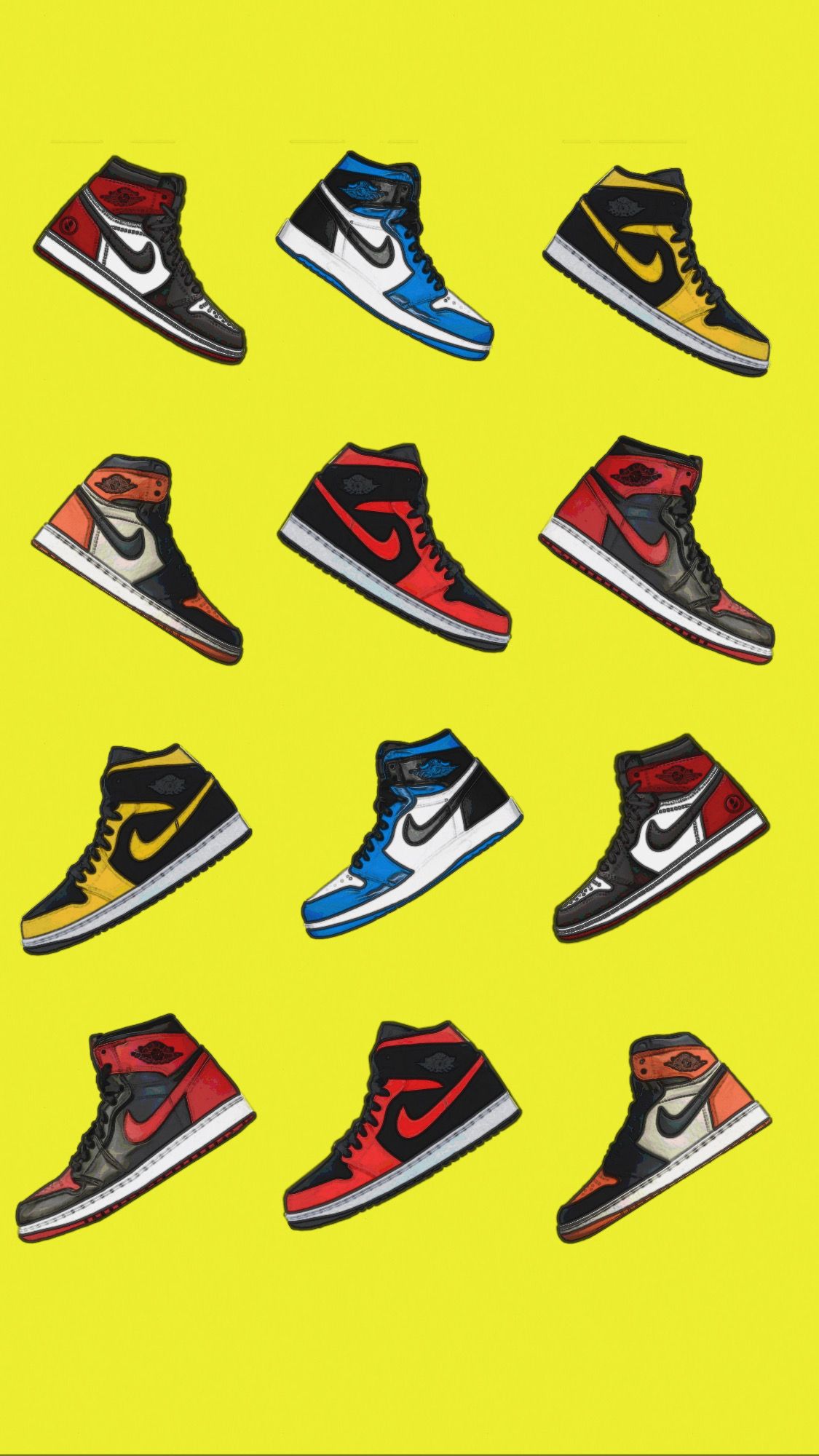 Yellow Jordan 1 Wallpapers