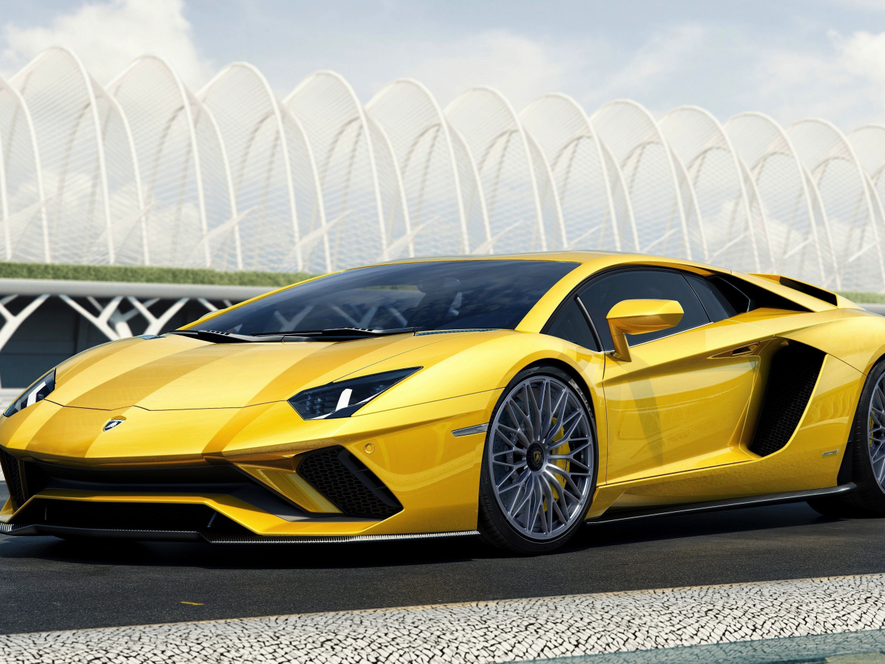 Yellow Lamborghini Aventador Wallpapers