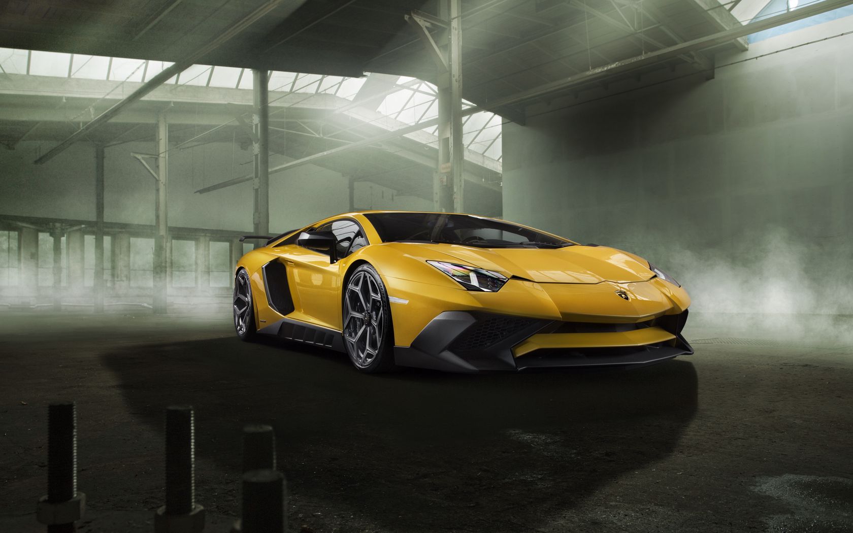 Yellow Lamborghini Aventador Wallpapers