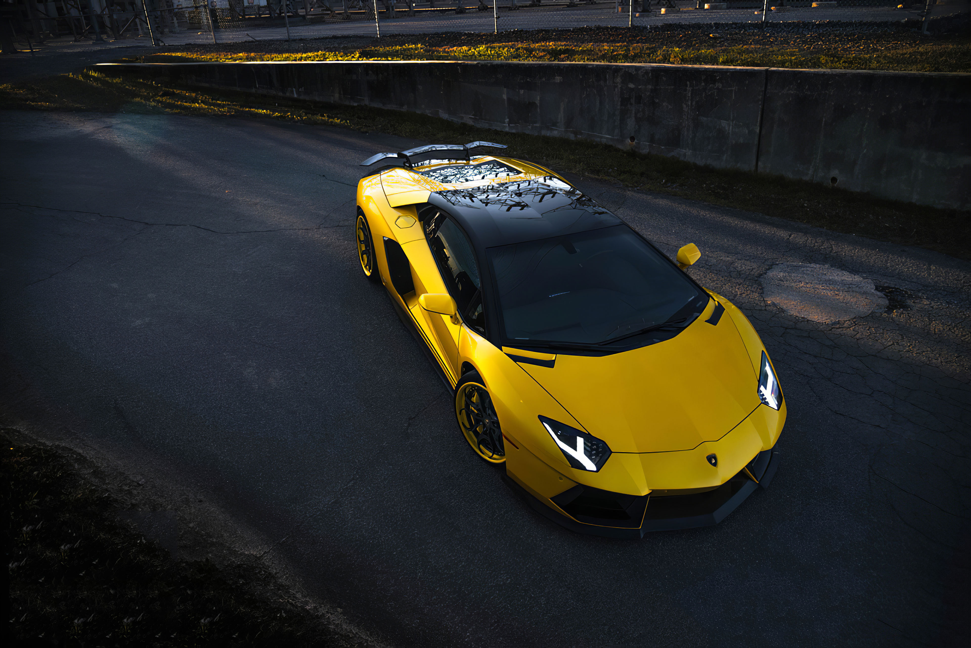 Yellow Lamborghini Aventador Wallpapers