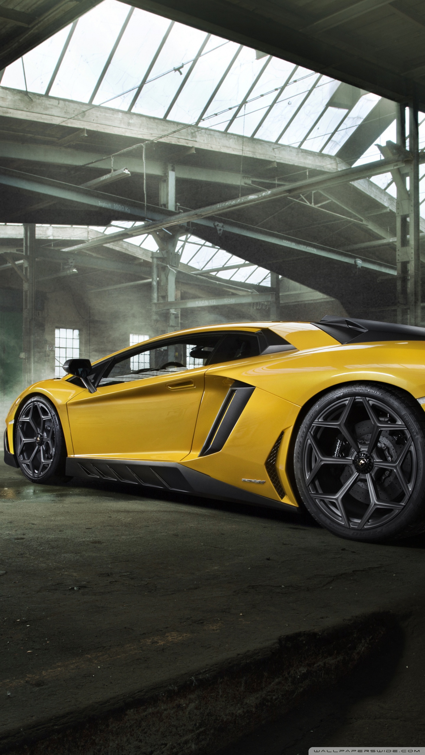 Yellow Lamborghini Aventador Wallpapers