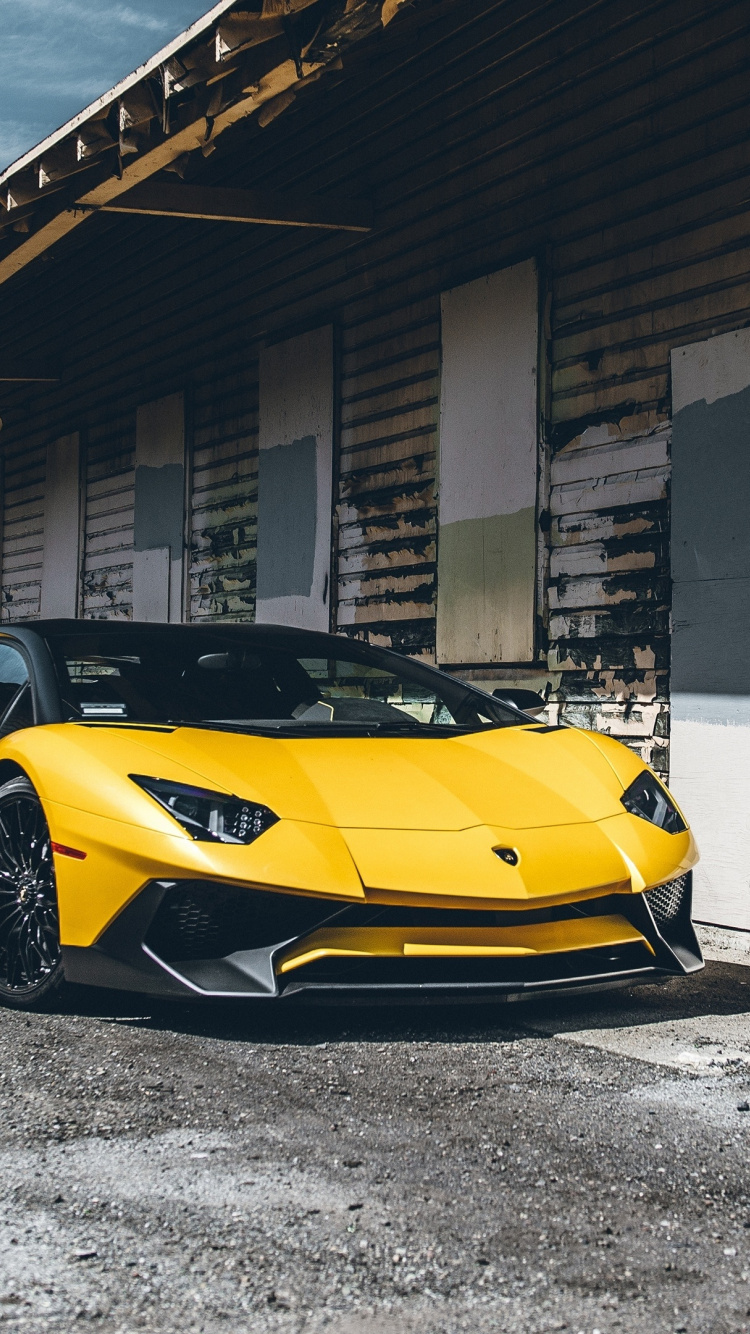 Yellow Lamborghini Aventador Wallpapers